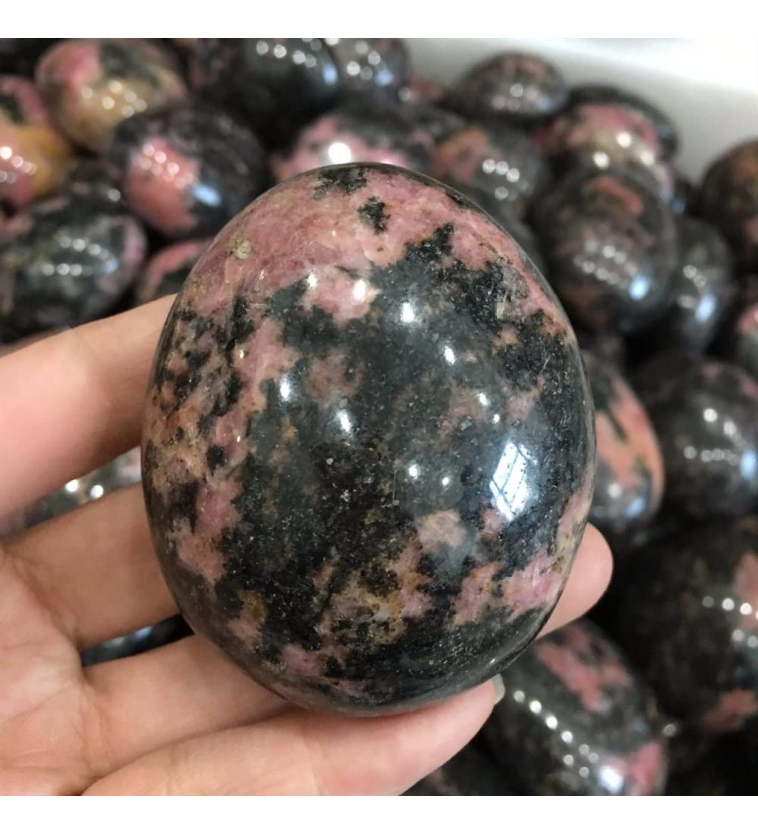 140-150g Natural Plum Blossom Tourmaline Tumbled Palm Stone and Polished gem Can be Used for JZIGTDEM - Buy Online on GoSupps.com