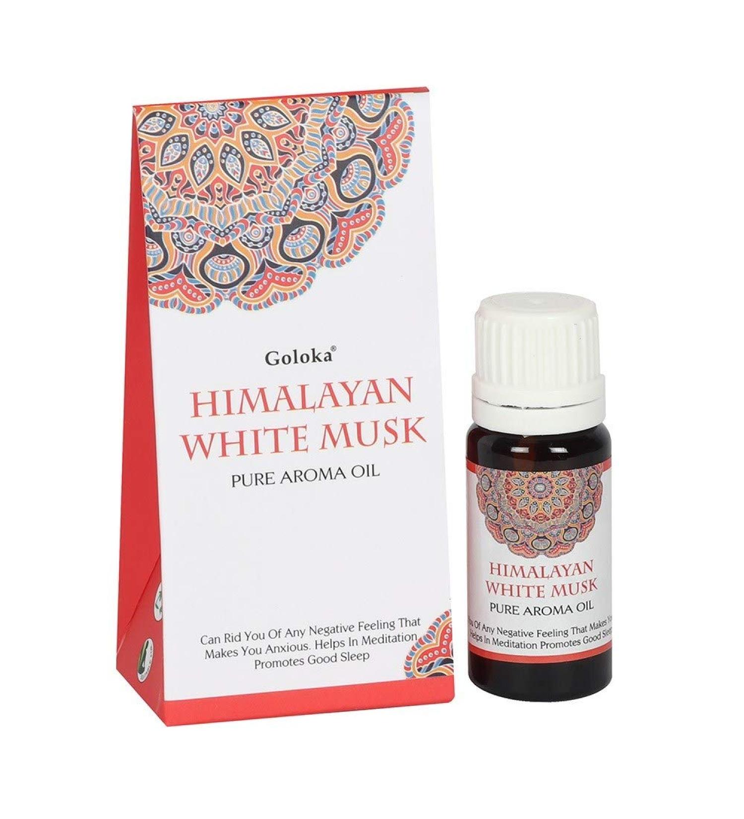 Goloka Himalayan White Musk Aroma Oil 10ml - Buy Online on GoSupps.com