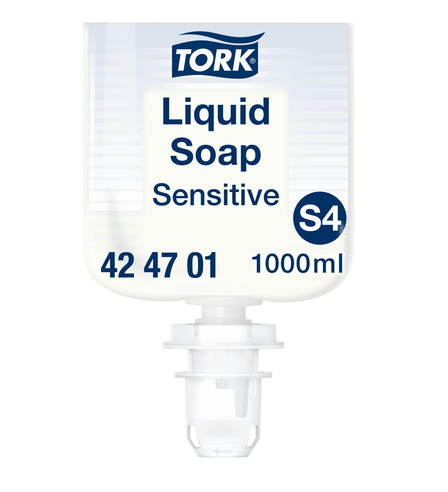  Tork Tork Liquid Soap Hands - Sensitive Skin S4 Dermatologically Tested 1000 ml 424701 - Buy Online on GoSupps.com