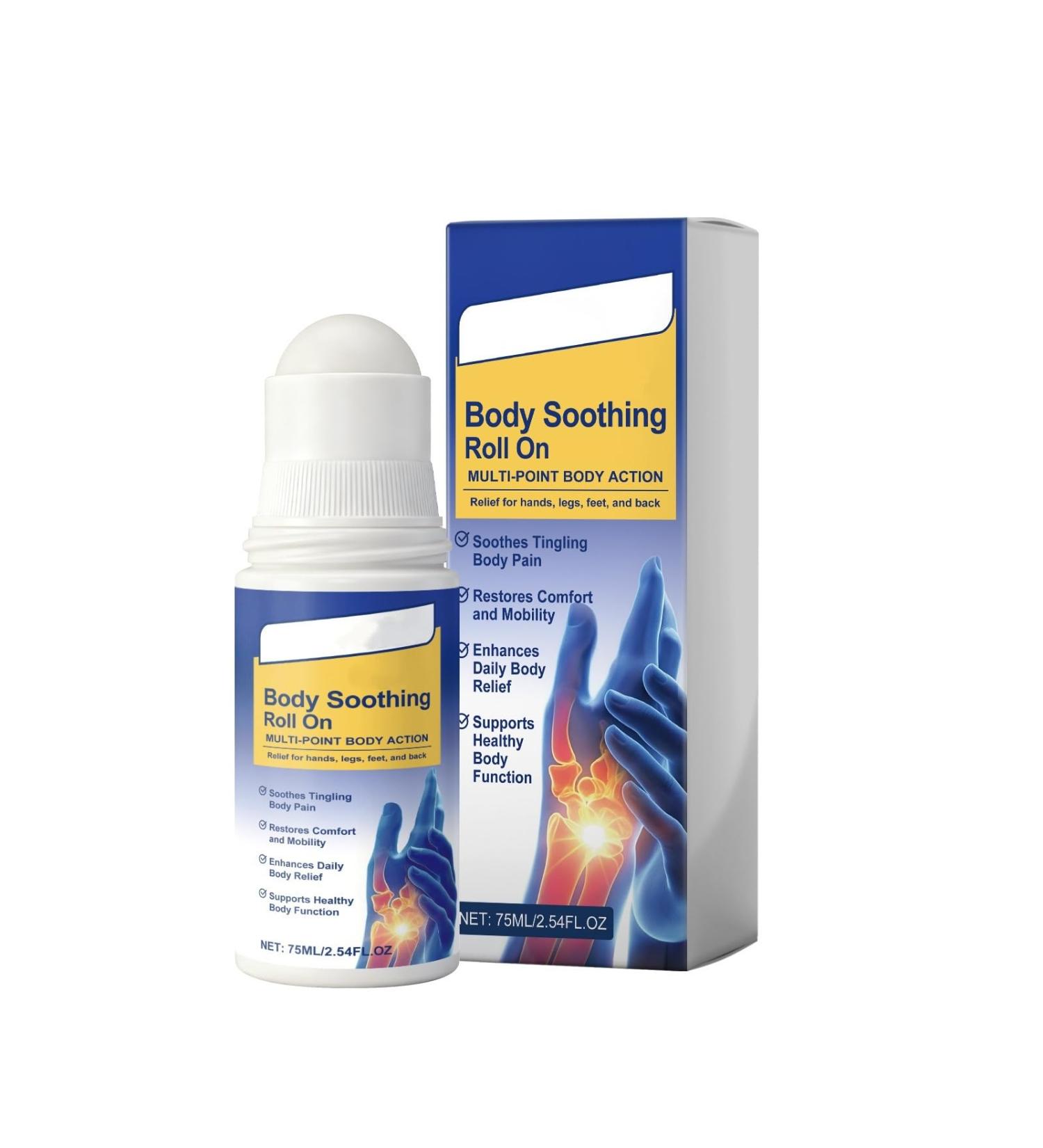Roll-on antidouleur instantan Soulage rapidement les douleurs aux mains aux jambes et au dos | Usage au bureau et la maison | 75 ml - Buy Online on GoSupps.com