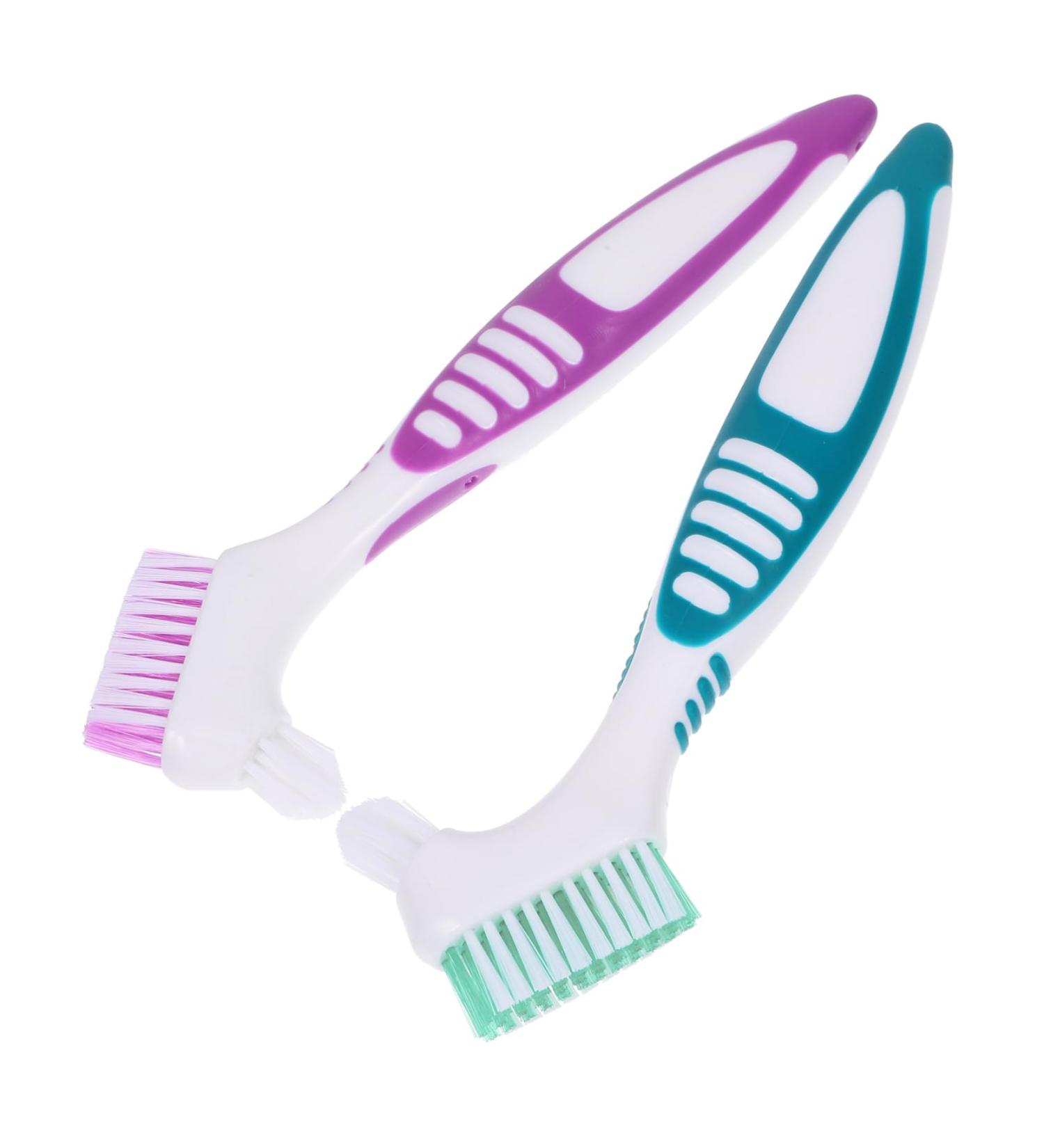 Anneome 2-Piece Prostheses Cleaning Brush Set | Portable Toothbrush for Dentures & Braces | Effective Prosthesis Cleaner - Buy Online on GoSupps.com
