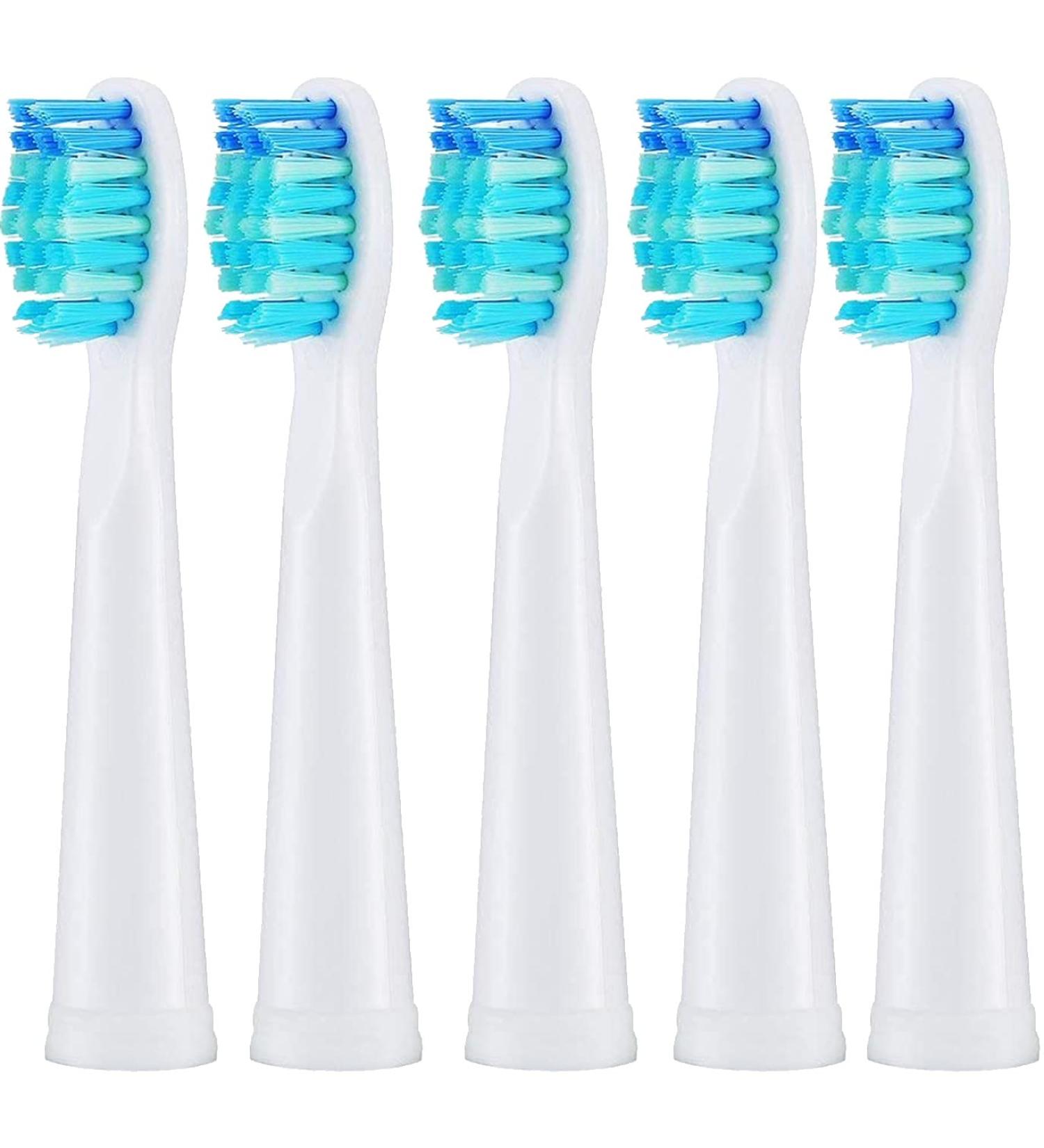 5x Replacement Brushes for Fairywill FW-D7/D8/FW-507/FW-508/FW-551/FW-515/2011/917/959 - High Quality 5pc White Brushes - International Shipping Available - Buy Online on GoSupps.com