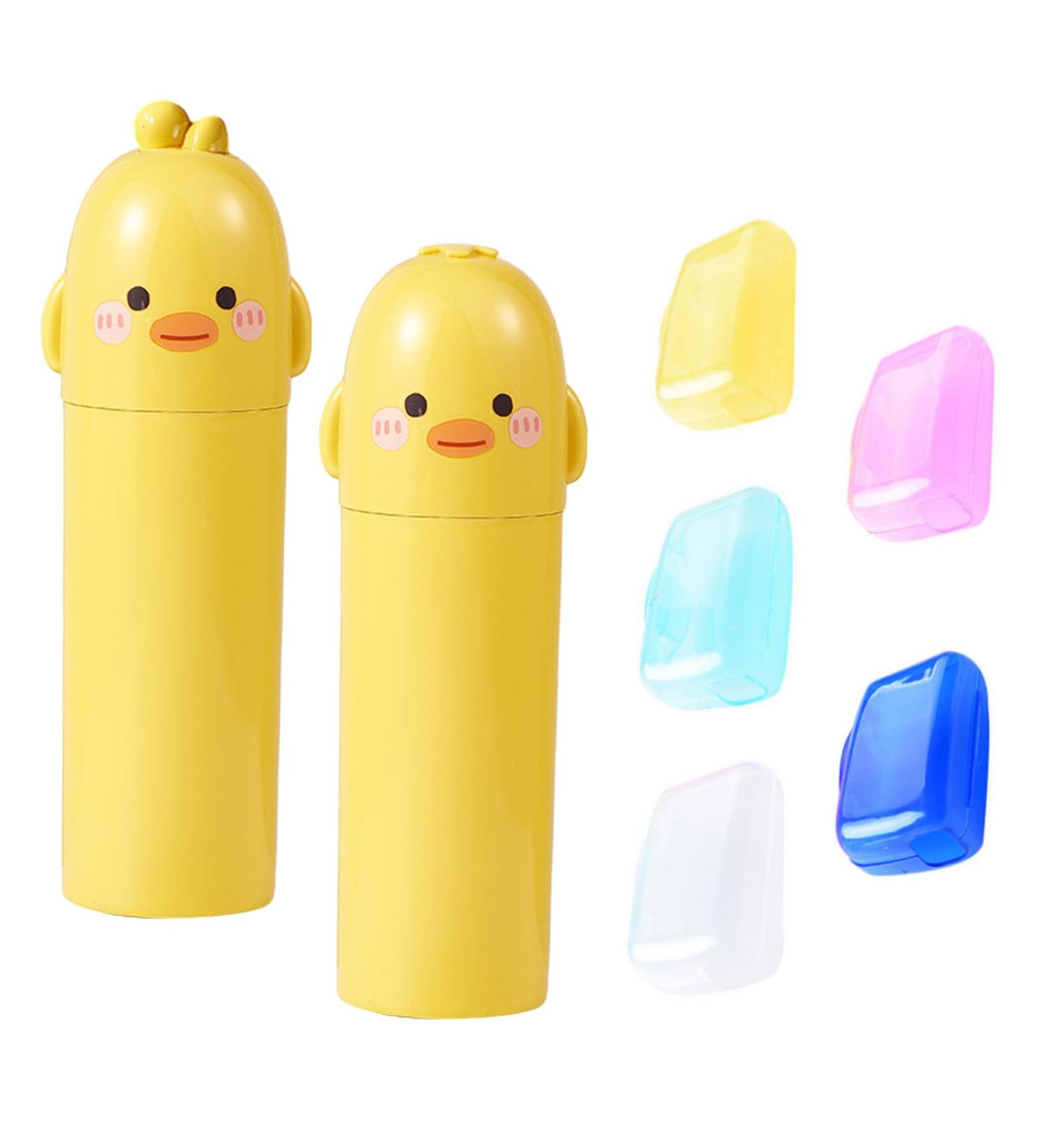 Canzoon 7-Piece Travel Toothbrush Set | Protective Cover & Container | Ideal for Camping Home & School - Buy Online on GoSupps.com