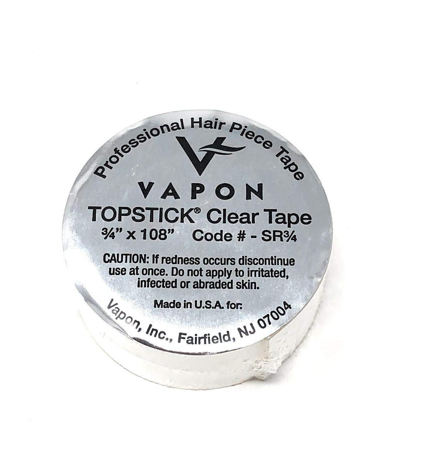 Vapon Topstick Clear Double Sided Medical Grade Adhesive Tape 3/4 x 108 - Roll - Buy Online on GoSupps.com