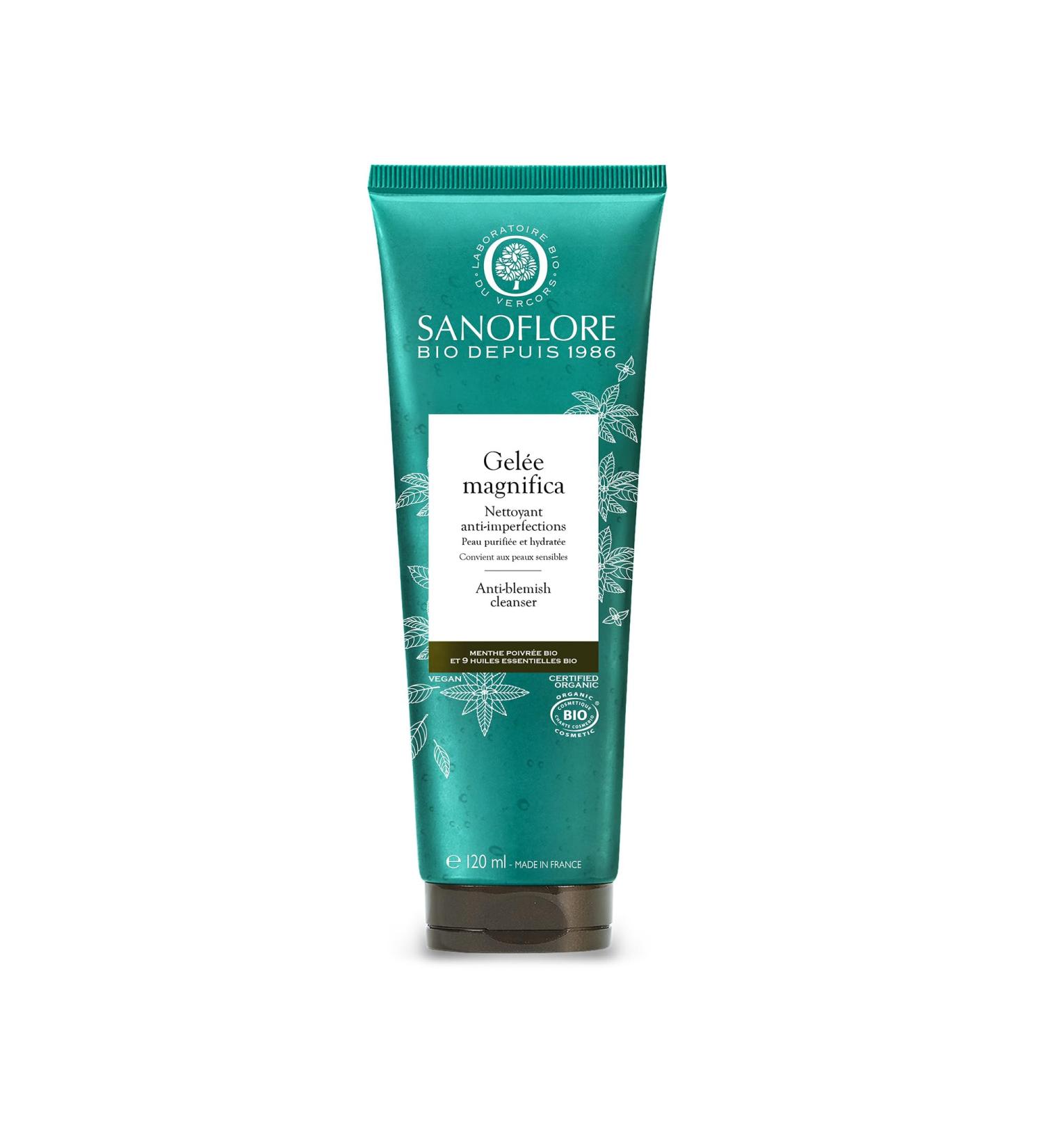 Sanoflore Magnifica Organic Anti-Blemish Cleanser 120ml - Buy Online on GoSupps.com