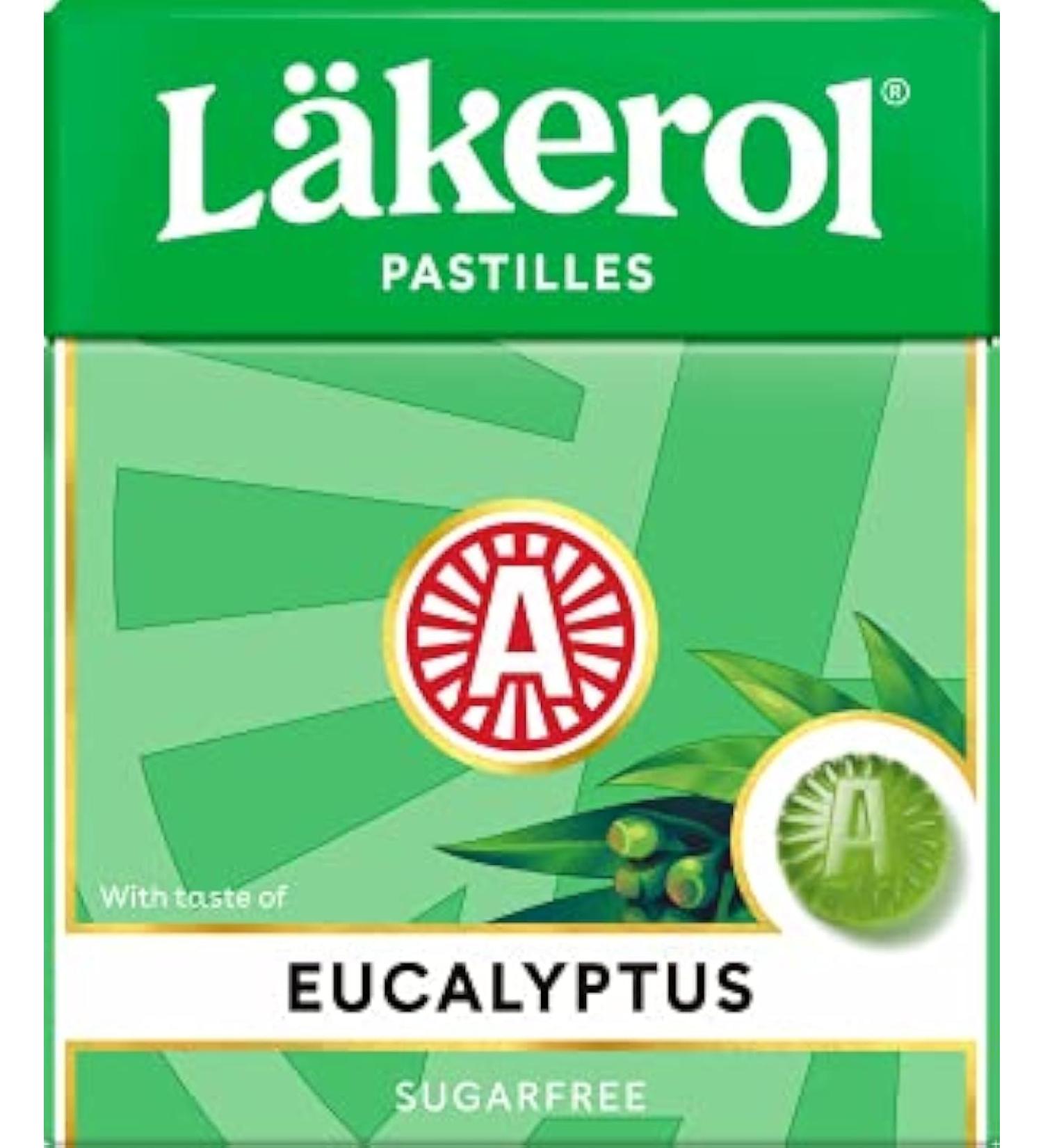 Cloetta Lakerol Eucalyptus pastilles 10 Des boites of 25g