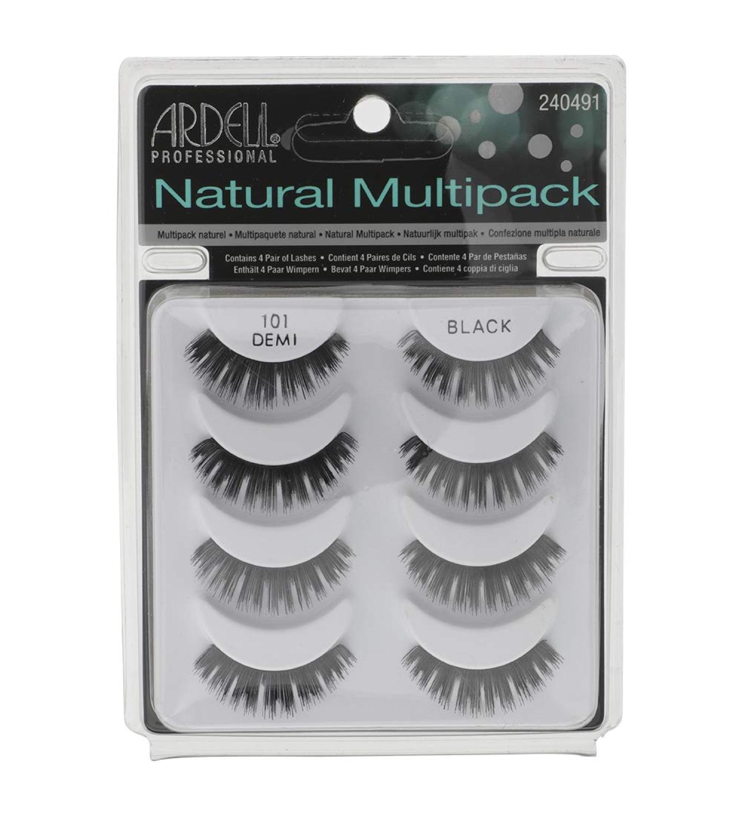 Ardell Natural Multipack Lashes 101 Black - 4 Pairs | Value Pack (4 Pair) - Buy Online on GoSupps.com