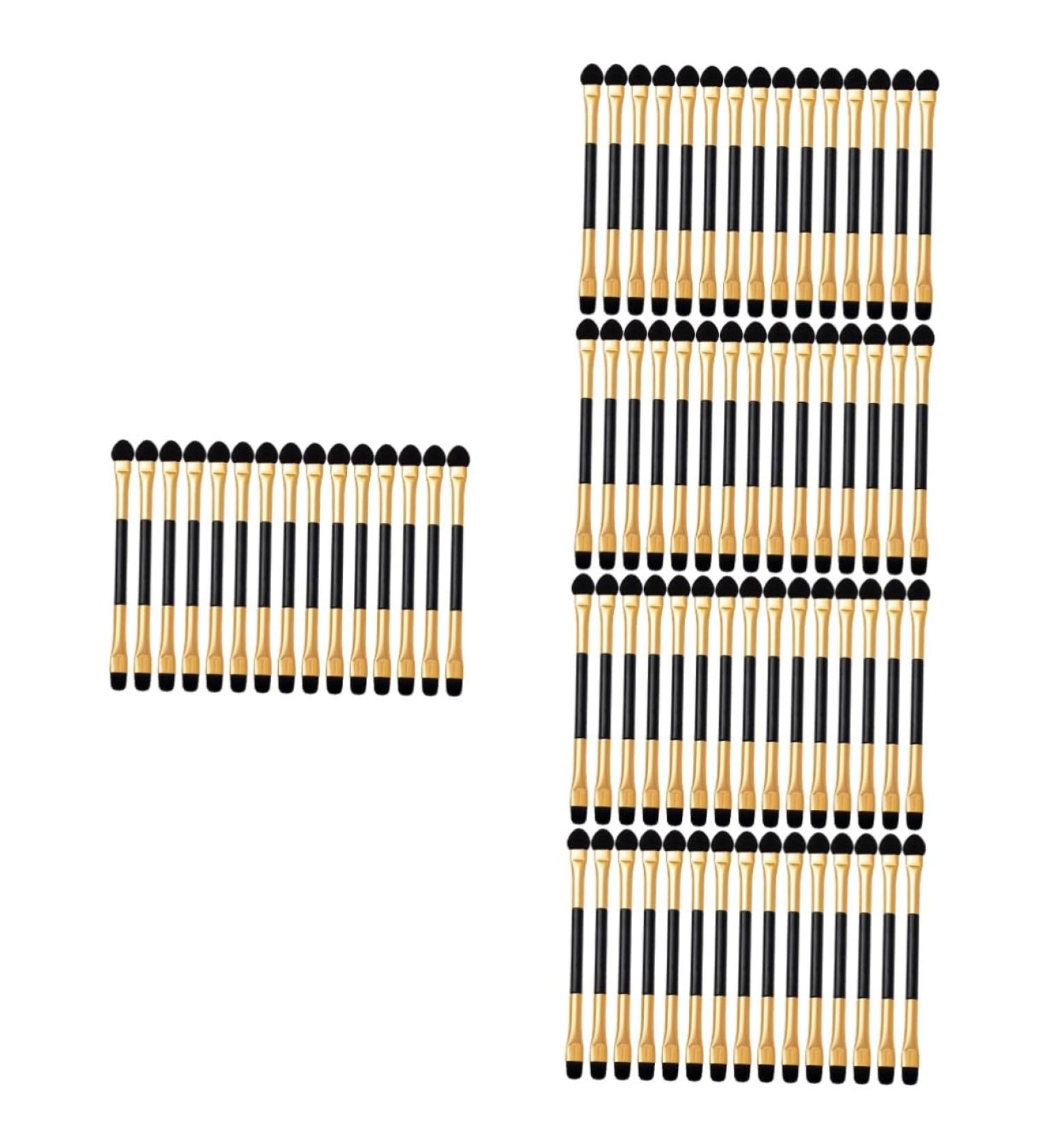 Baluue 75 Pcs Eye Shadow Brush Eyeshadow Sticks Double Ended Eyeshadow Brush Women Makeup Brush Soft Rubber - Buy Online on GoSupps.com