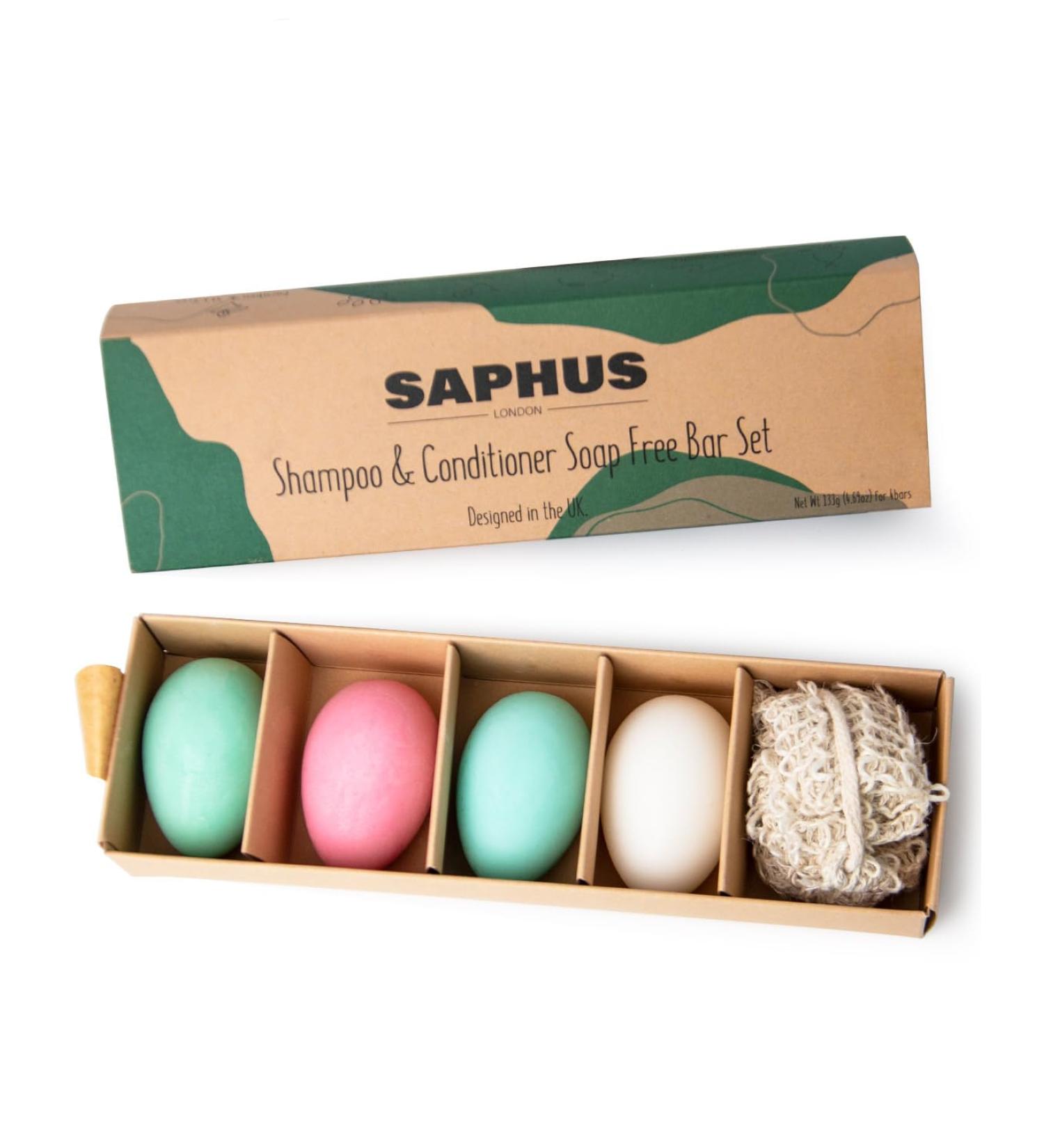 Egg Shampoo Bars & Conditioner Bar Gift Set | Travel Size Solid Shampoo & Conditioner | 4Pc Sampler Set | Sulfate Free & Plastic Free - Buy Online on GoSupps.com
