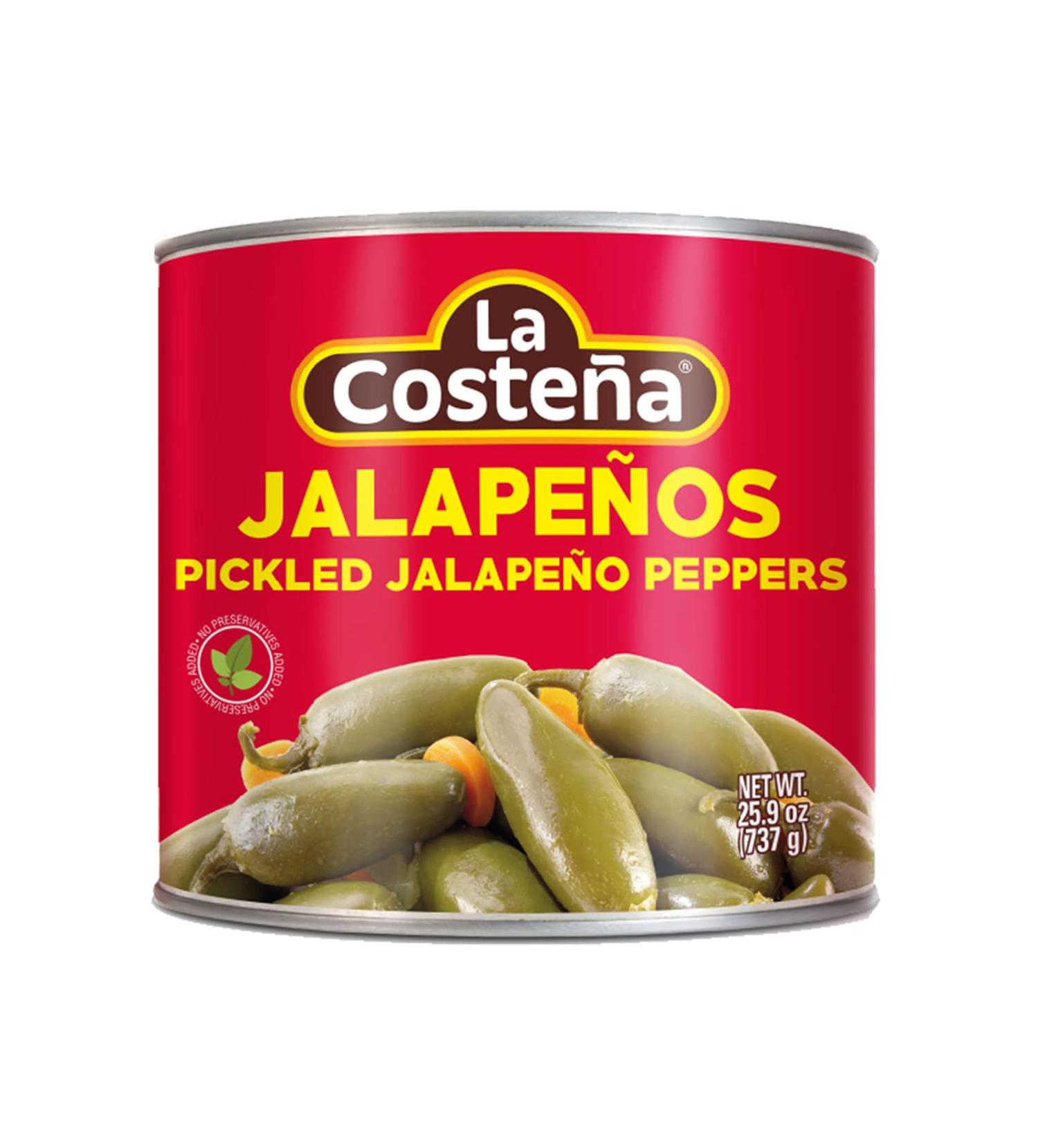 La Costea Whole Pickled Jalapeo Peppers 26 oz | Pack of 4 - Buy Online on GoSupps.com