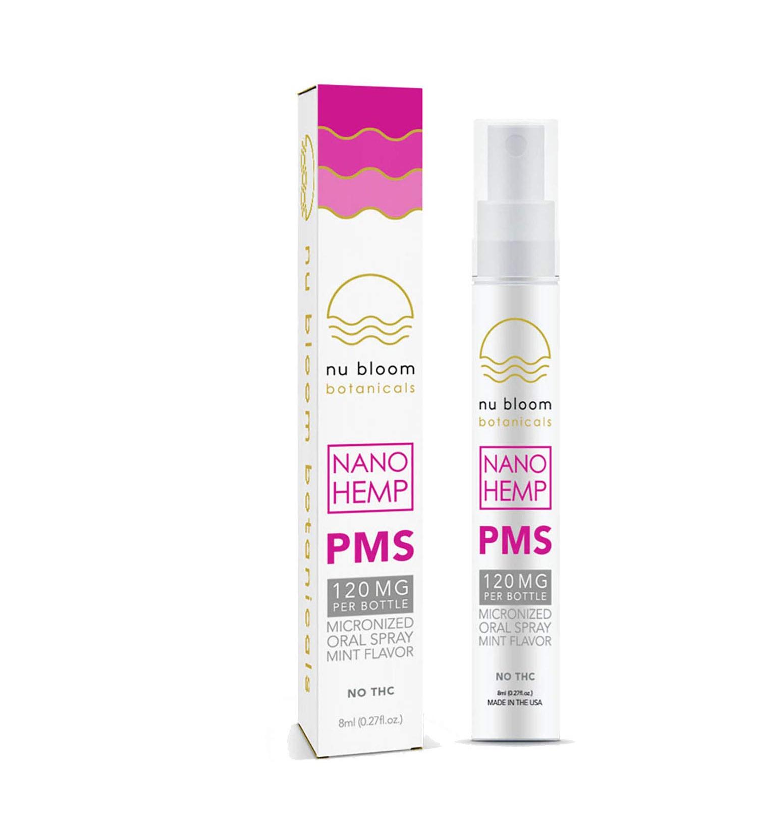 Nu Bloom Botanicals PMS Relief Oral Spray - 8ml/120mg - Buy Online on GoSupps.com