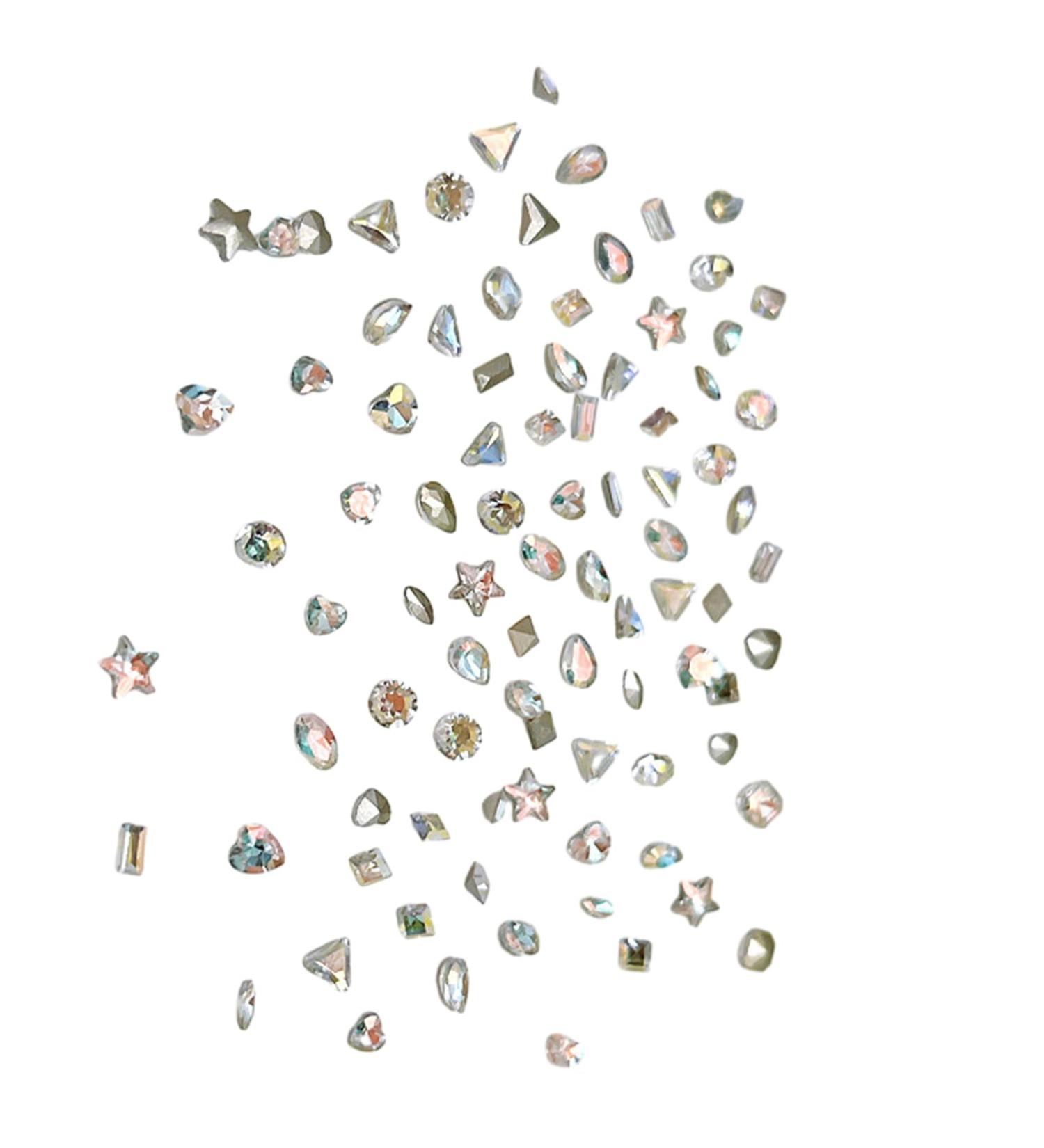 Multi-Shape Nail Rhinestones Decoration Art Accessories Jewelry Diamond 3D Tips Glass Crystal Pendant Ornaments Manicure Nail Art Stickers Decals Flower Supplies Kit Polish Jewels Tools Accessories - Buy Online on GoSupps.com