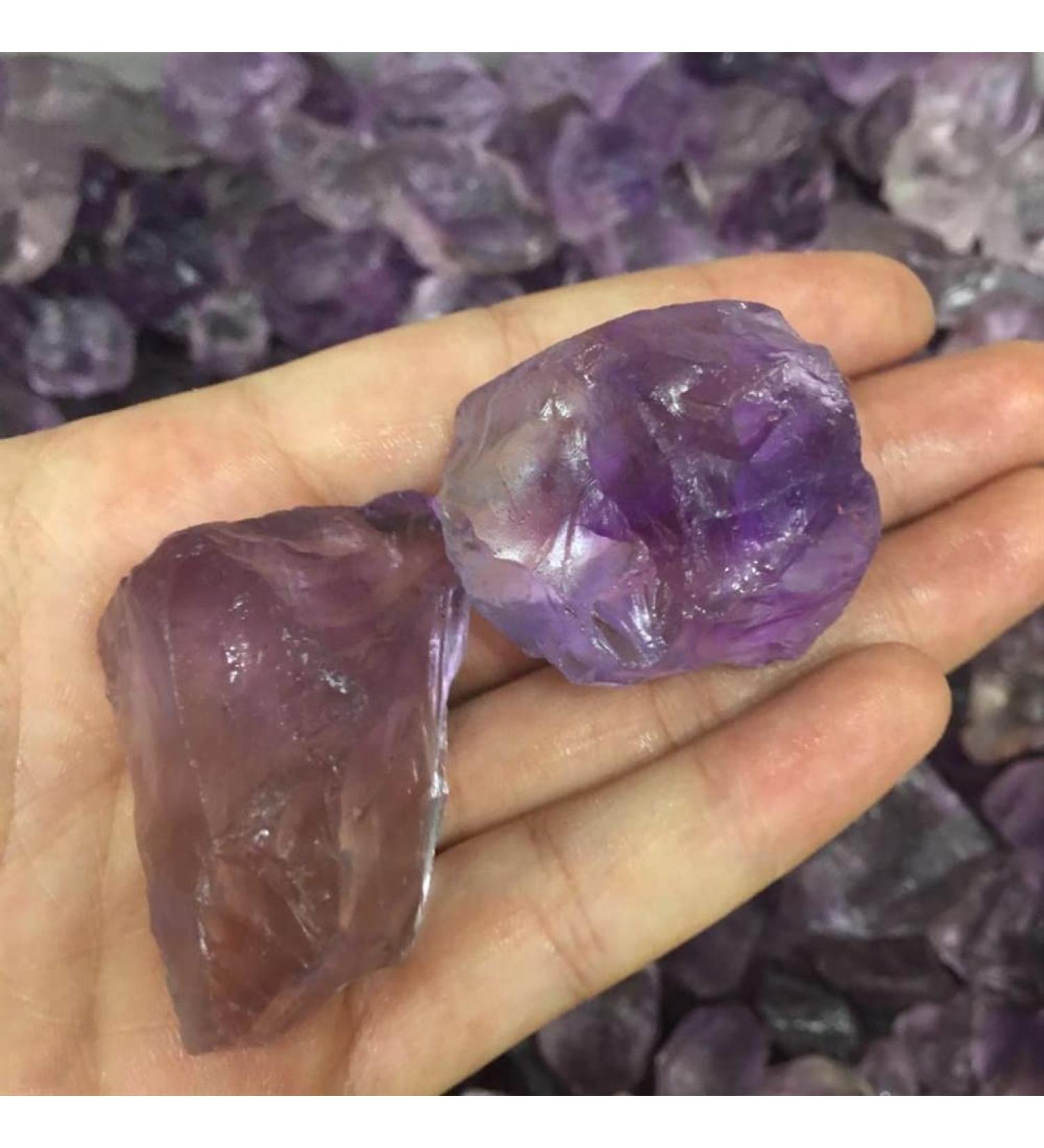Crystal 2pcs Big Size Brazil Natural Rough Amethyst Quartz Specimen raw Rock Gemstone CrystalEnergy Stones DIY Jewelry Home Decoration Stone Crystal Reiki - Buy Online on GoSupps.com
