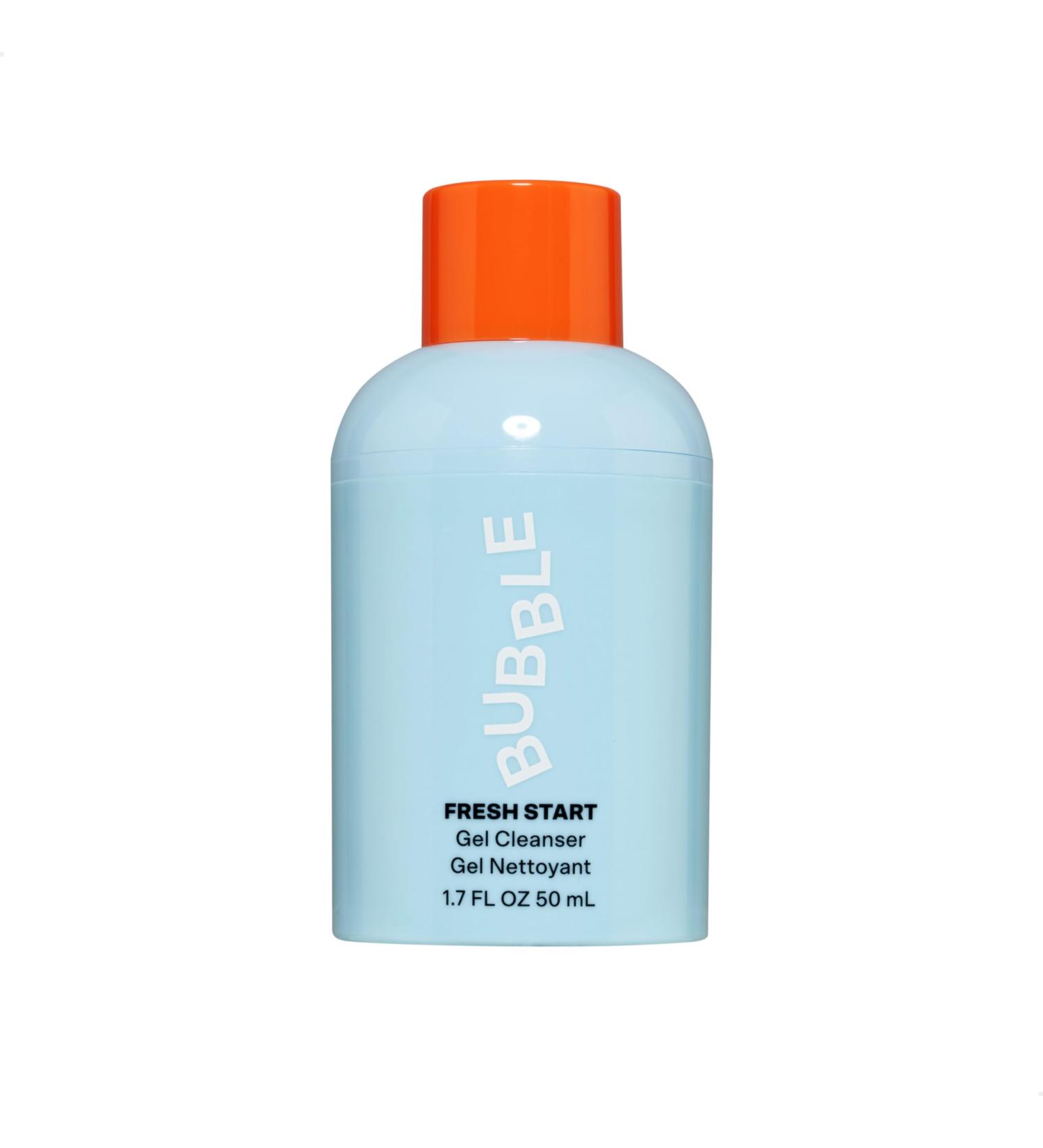 Bubble Skincare Fresh Start Gel Cleanser - Gentle Exfoliating Face Wash for Oily Skin - Formulated with Aloe Vera Juice + Caffeine to Protect and Soothe Complexion (50ml) 1.7 Fl Oz (Pack of 1) - Buy Online on GoSupps.com