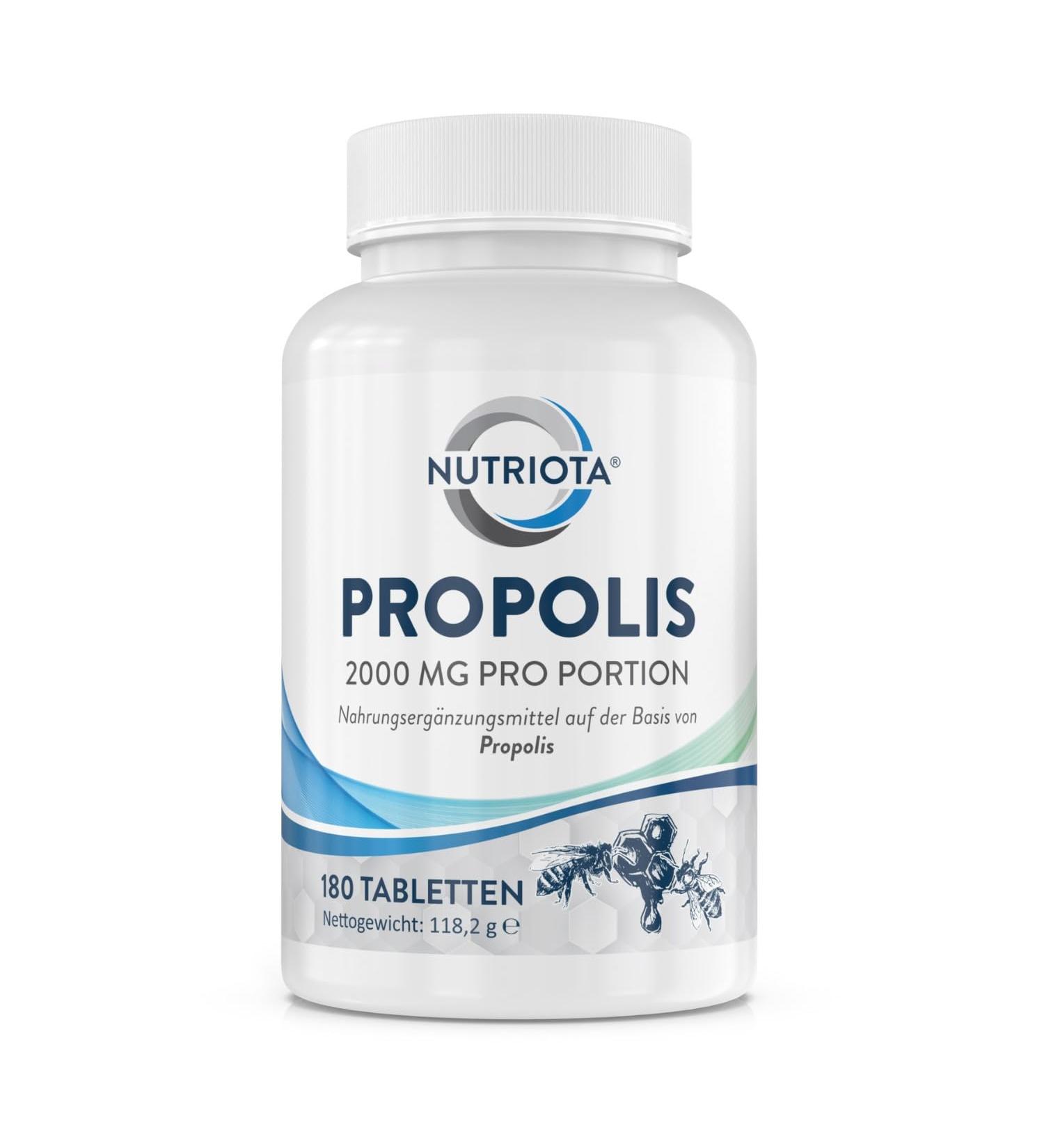 Propolis 2000mg - 180 High-Dose Tablets for Immune Support Sore Throat Relief & Antioxidants | Buy Natural Propolis Online - Buy Online on GoSupps.com