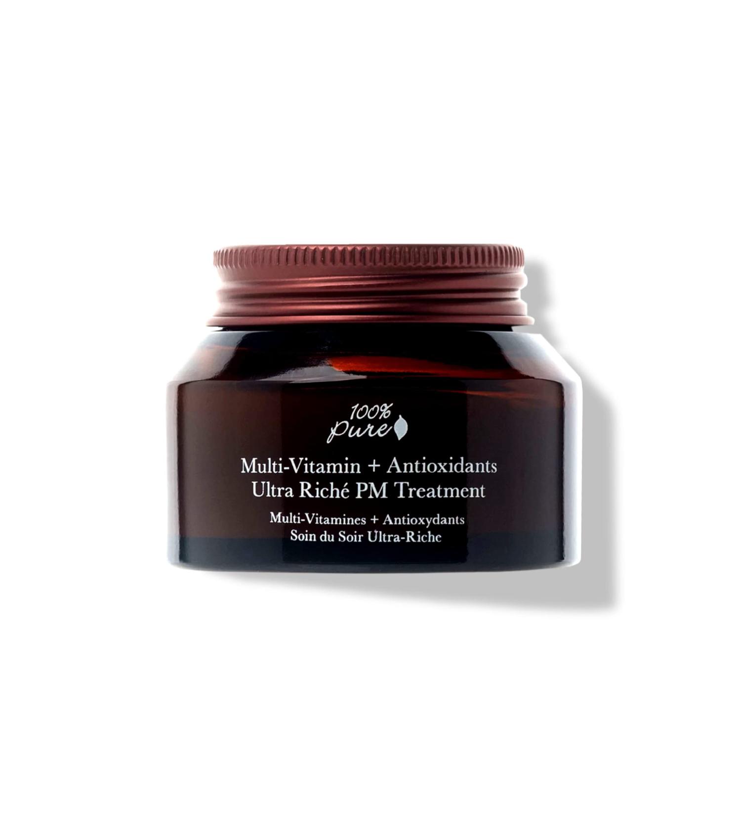 100% PURE Multi-Vitamin + Antioxidants Night Cream - Vitamin C & Retinol Moisturizer for Anti-Aging - 1.5 oz - Buy Online on GoSupps.com