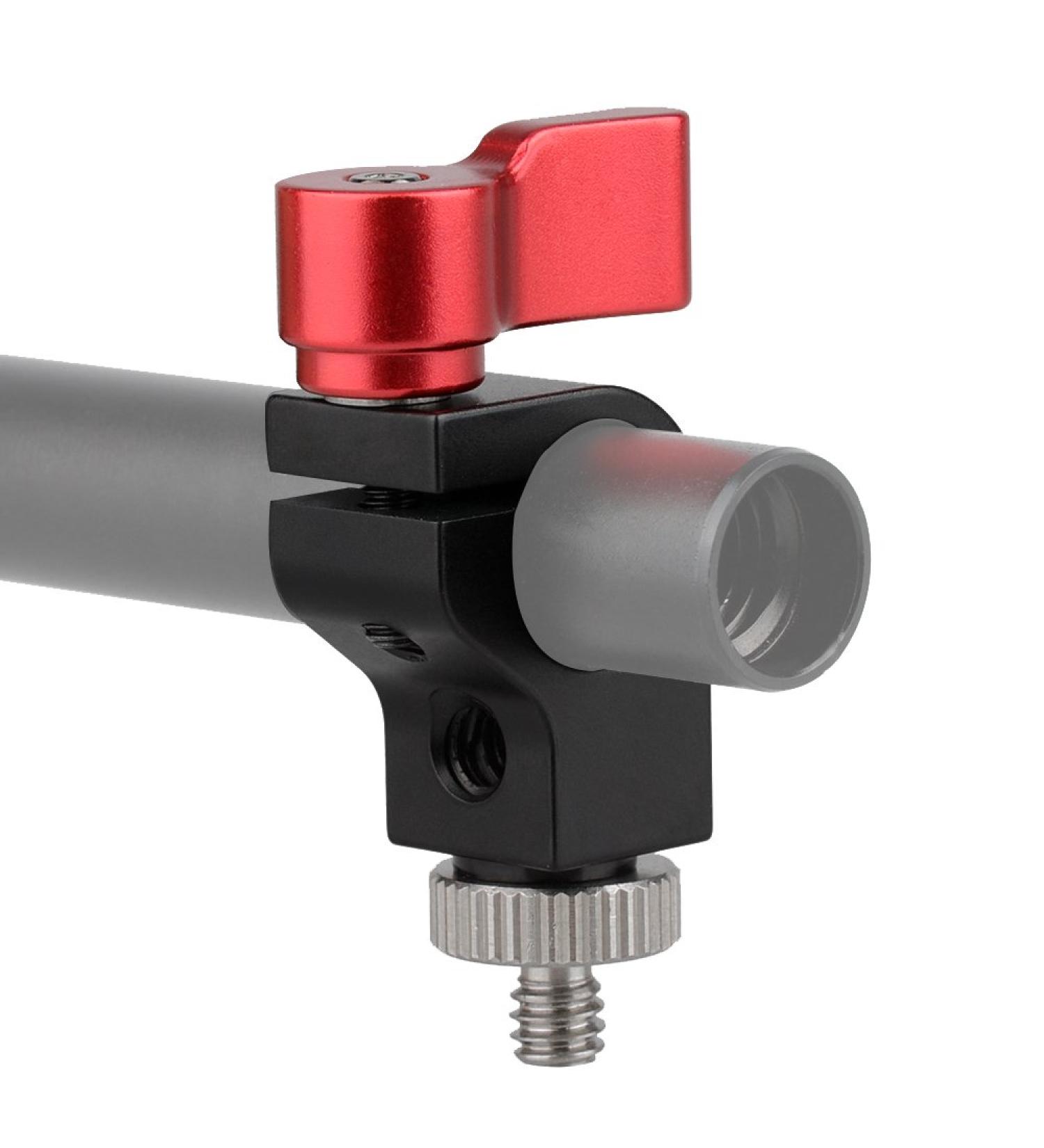 CAMVATE 15mm Single Rod Clamp with 1/4 -20 Screw - Articulating Mount for Versatile Camera Rigging - Buy Online on GoSupps.com