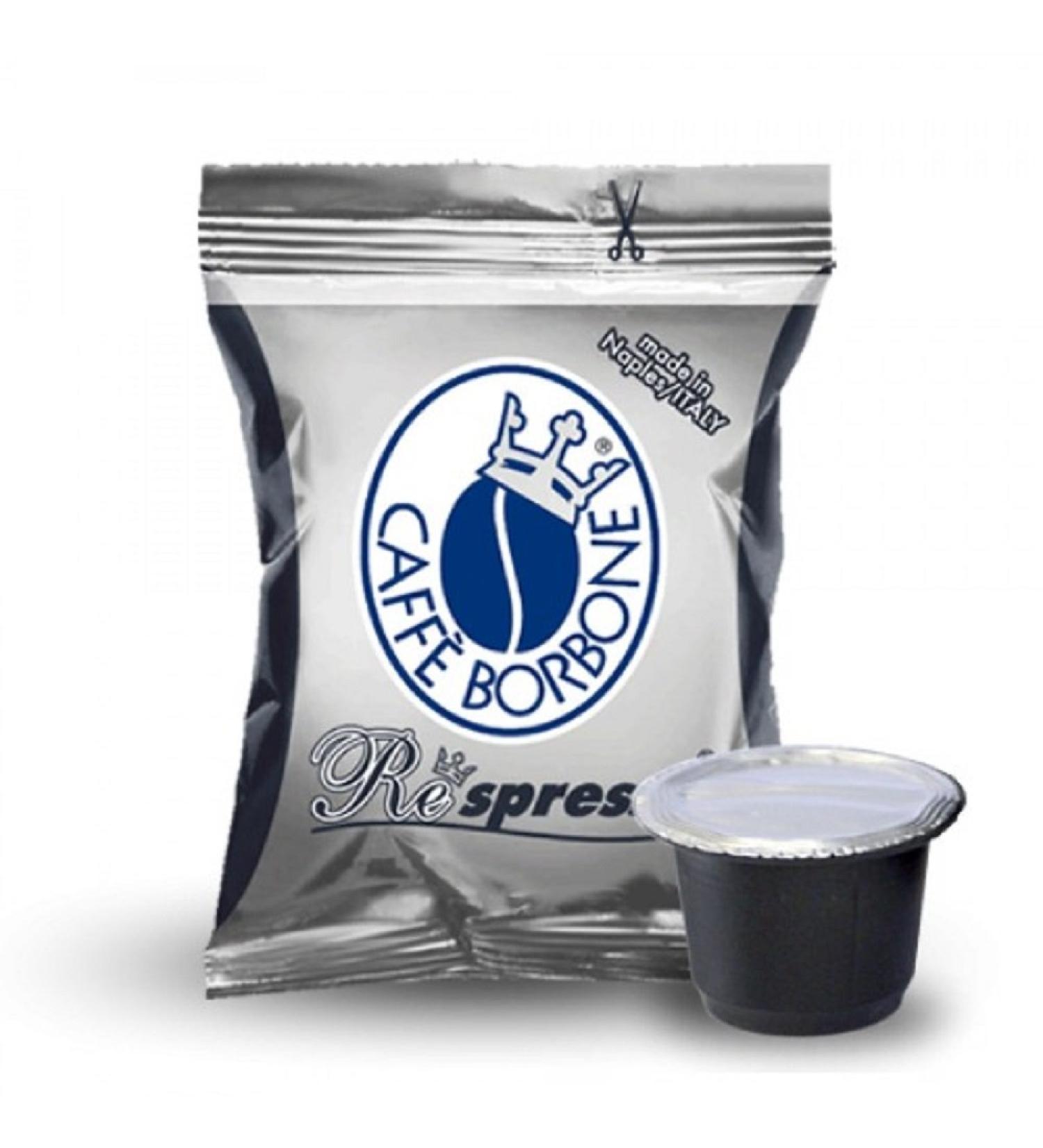 Borbone Respresso coffee capsules compatible with Nespresso - blend, black 400 Unità