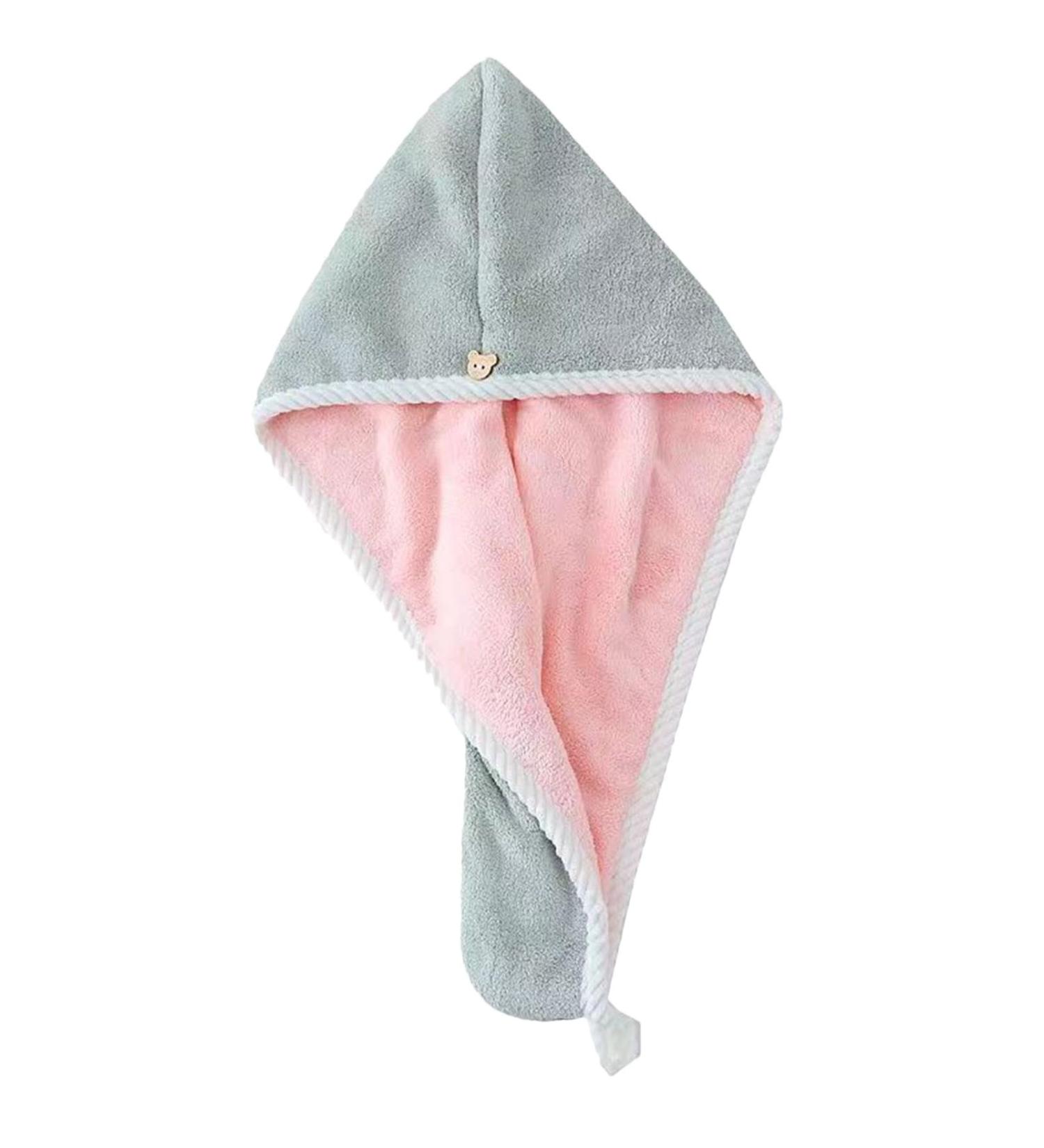 Shop Coral Fleece Quick Drying Hair Towel | Soft & Absorbent Unisex Hair Wrap for Skincare Makeup & Spa - International Shipping - Buy Online on GoSupps.com