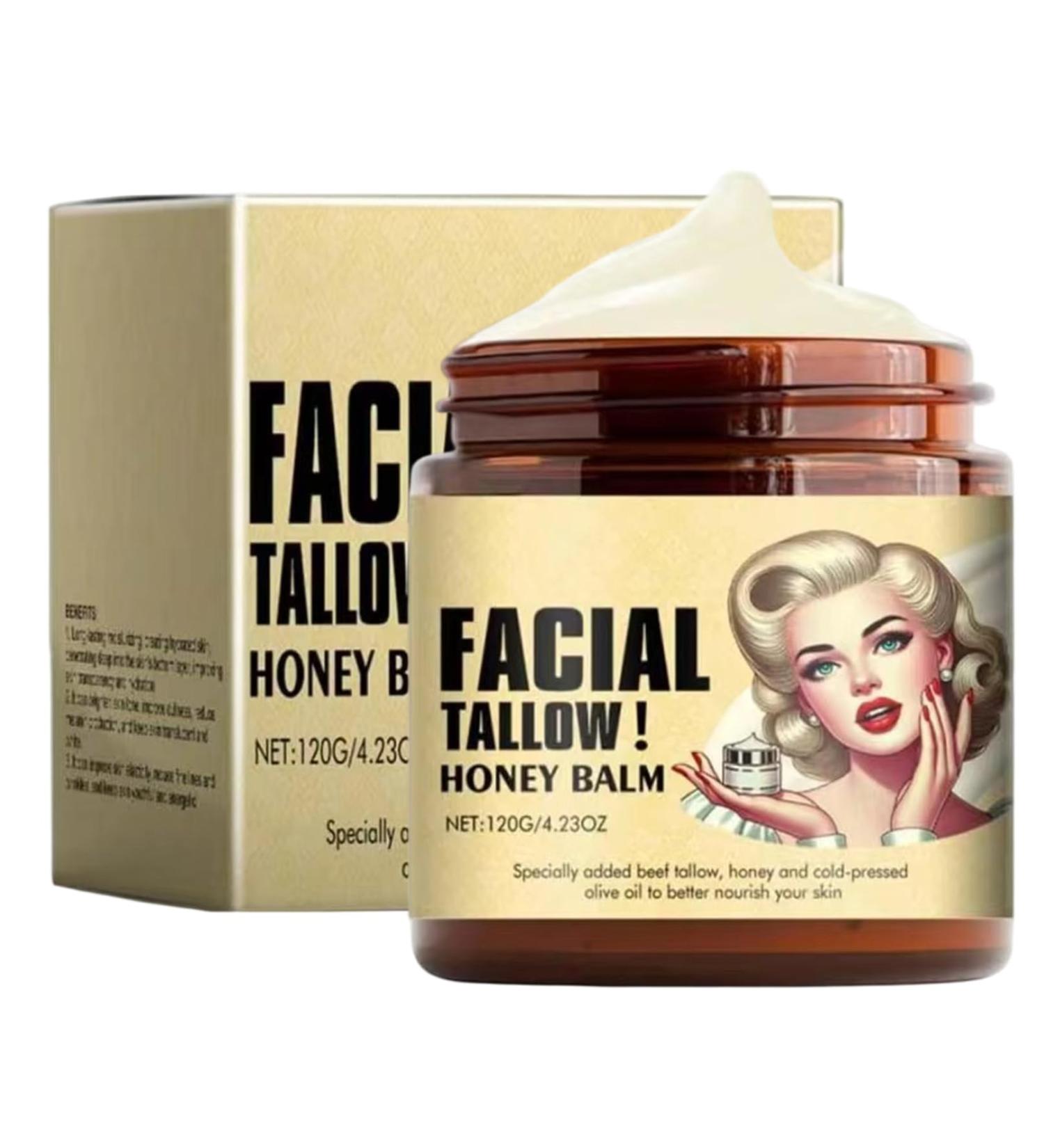 Gcroet Beef Tallow Honey Balm Whipped Honey Moisturizer to Soothe & Hydrate Repairing Face and Body Cream for Sensitive Skin 4.23oz... 1Pcs - Buy Online on GoSupps.com