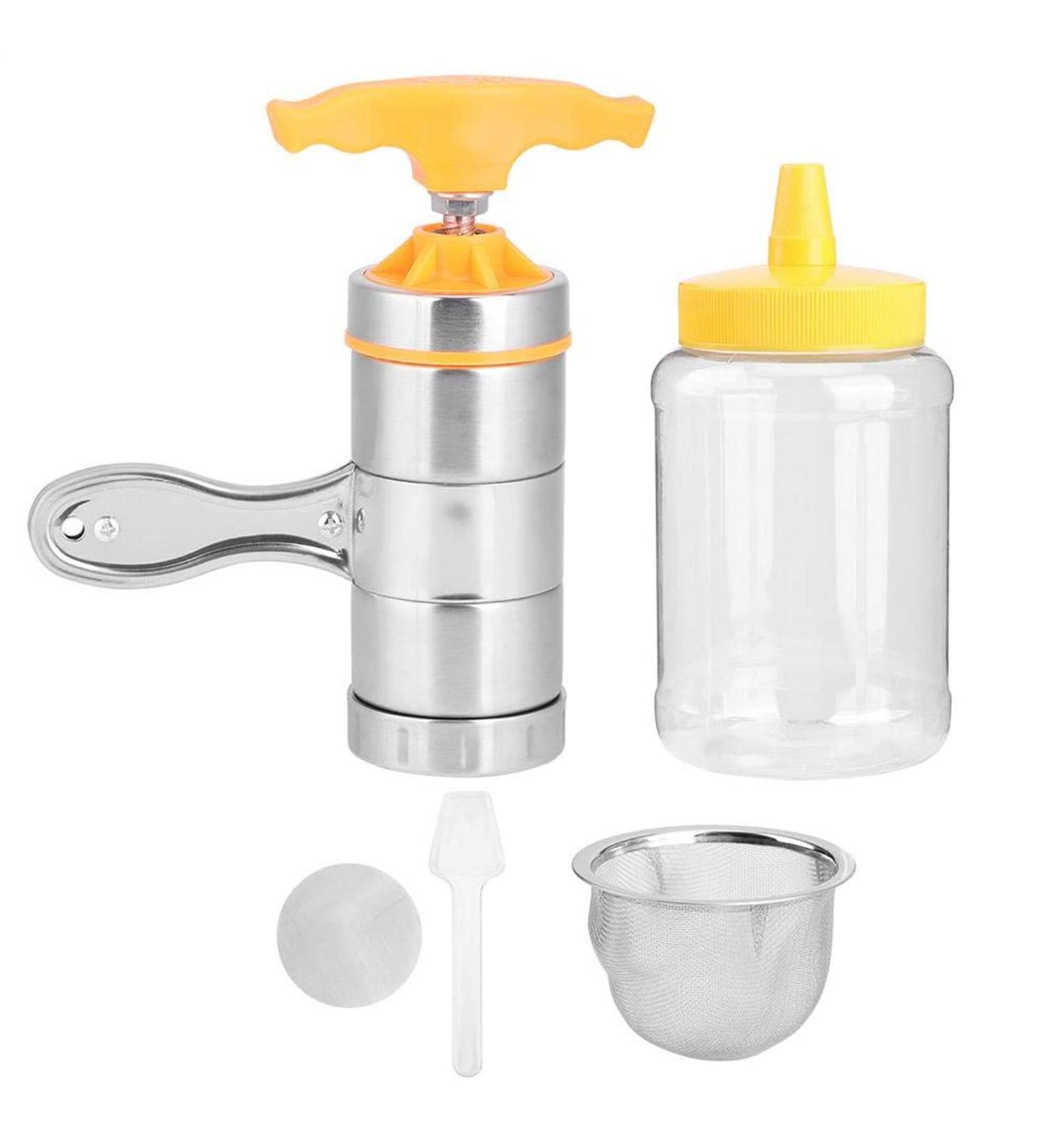 Portable Stainless Steel Honey Extractor | Mini Honey Squeezer Tool for Beekeeping - Double-Sided Polished - Buy Online on GoSupps.com
