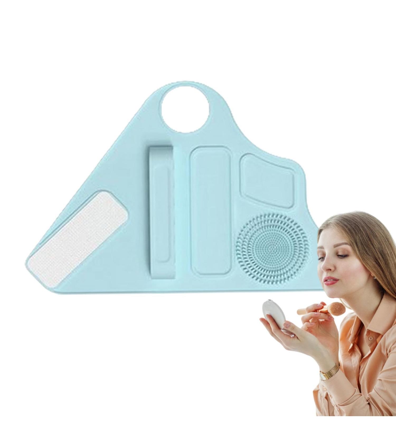 Makeup Pallet Mixer Foundation Mixing Palette Wristband for Makeup Palette Makeup Mixing Palette Wristband with Broc Storage Light Blue 1 - Buy Online on GoSupps.com
