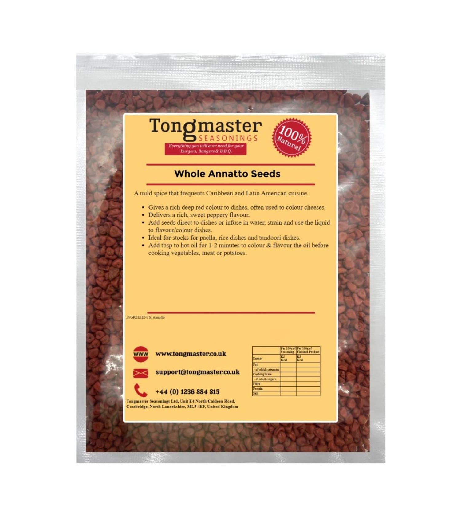 Whole Annatto Seeds (Achiote) - 200g
