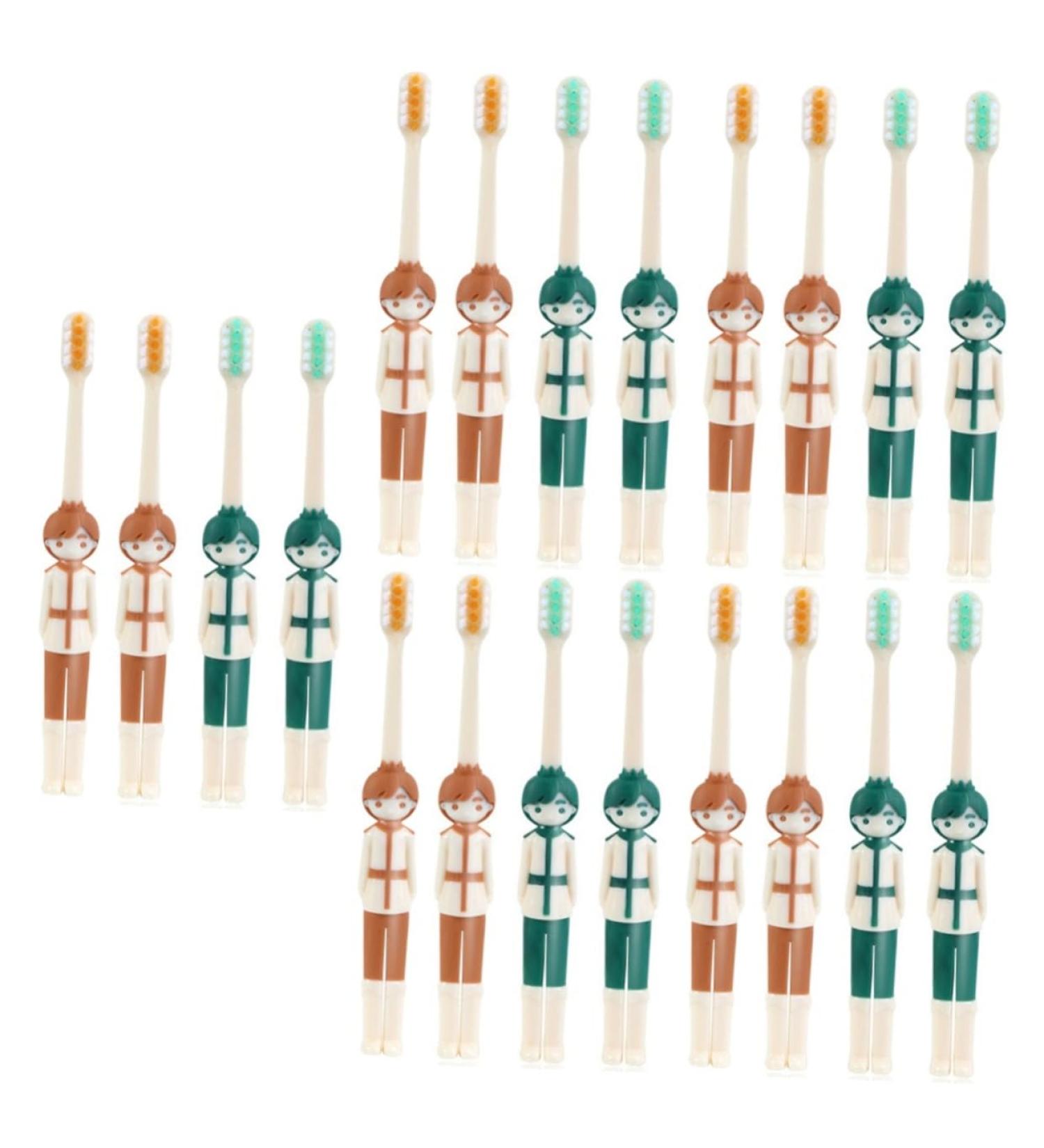 Angoily 20 Pack Children's Travel Toothbrushes - Daily Use Manual Toothbrushes for Kids' Needs - Buy Online on GoSupps.com