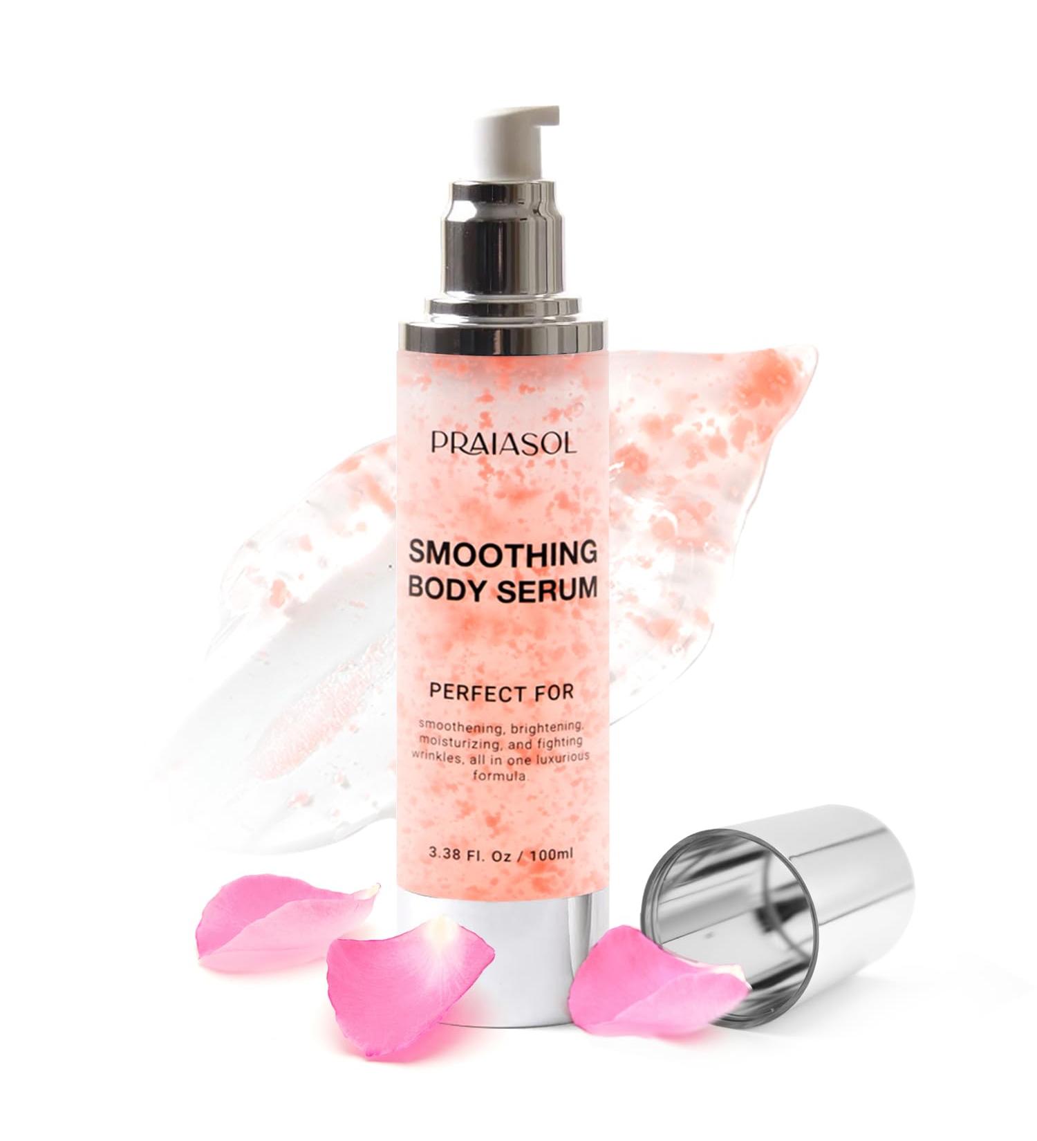 Glossy Smoothing Body Serum for Wrinkles - Hydrating & Nourishing Anti-Aging Treatment | 100ml - Silky Smooth Skin Fast Absorption & Natural Ingredients - Buy Online on GoSupps.com