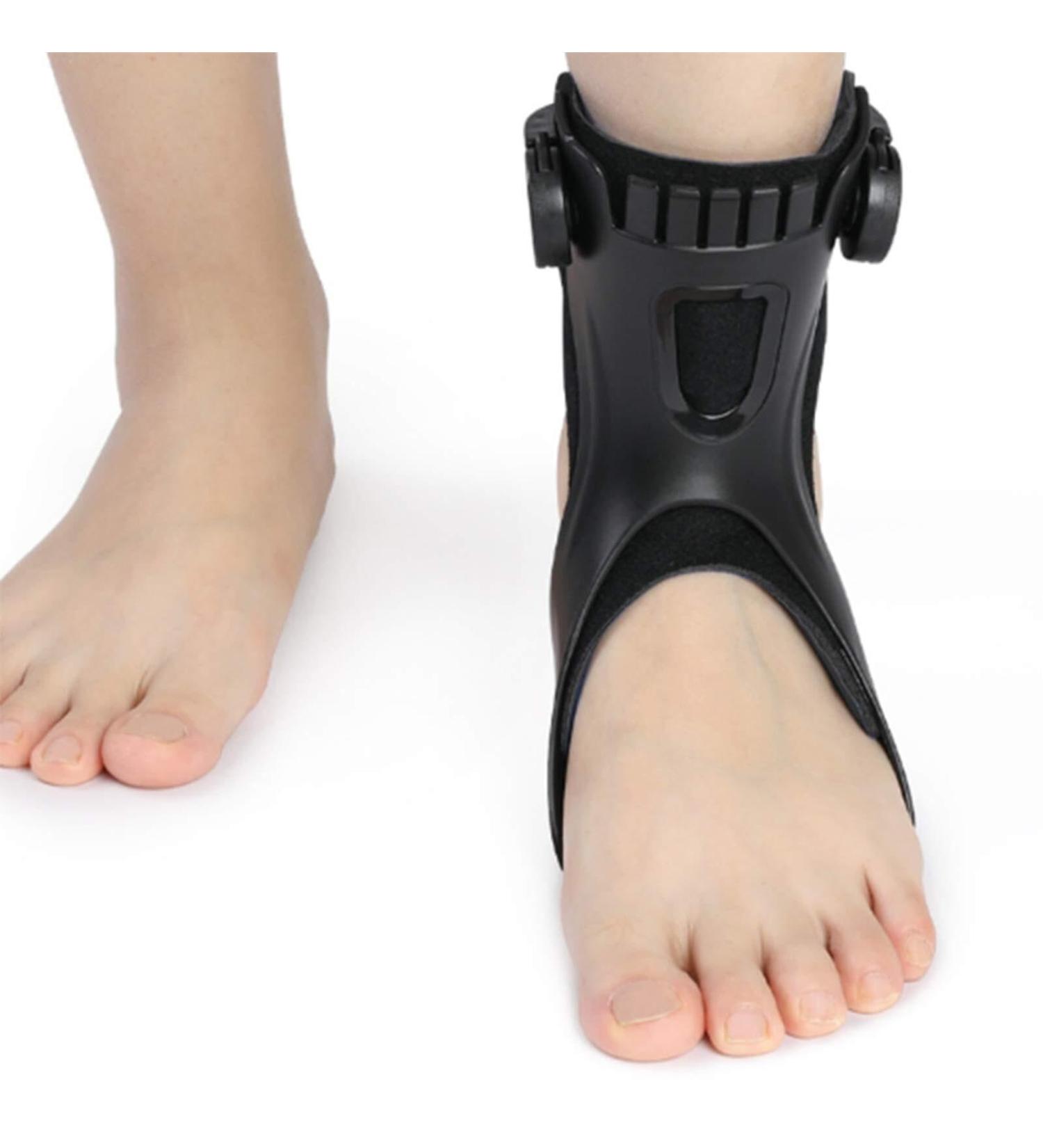 Drop Foot Support Brace | Ankle Splint for Sprains & Tendonitis | Adjustable Foot Drop Orthosis for Men & Women - Large Size - Buy Online on GoSupps.com
