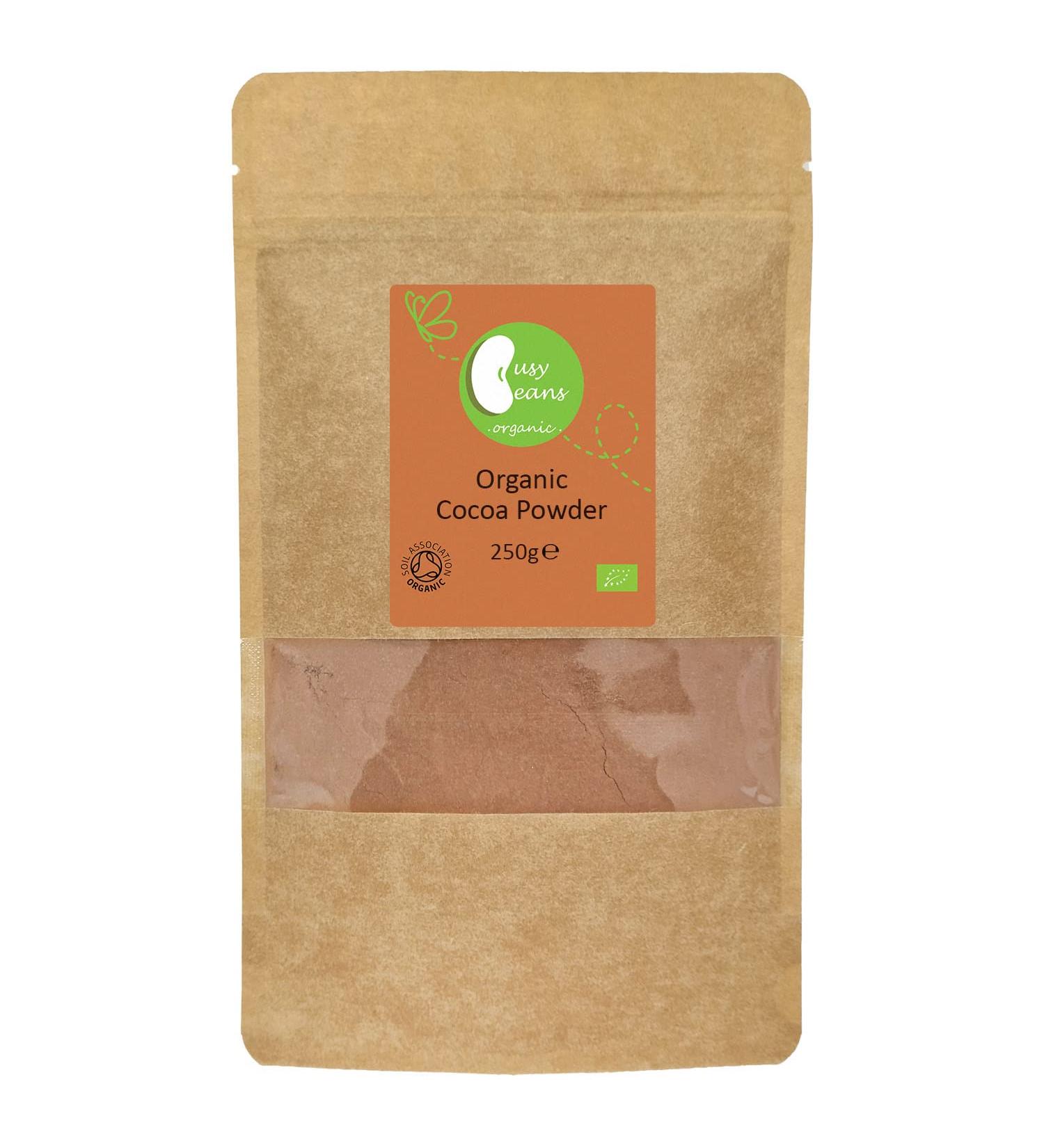 Organic Cocoa Powder - Certified Organic - by Busy Beans Organic (250g) - Buy Online on GoSupps.com