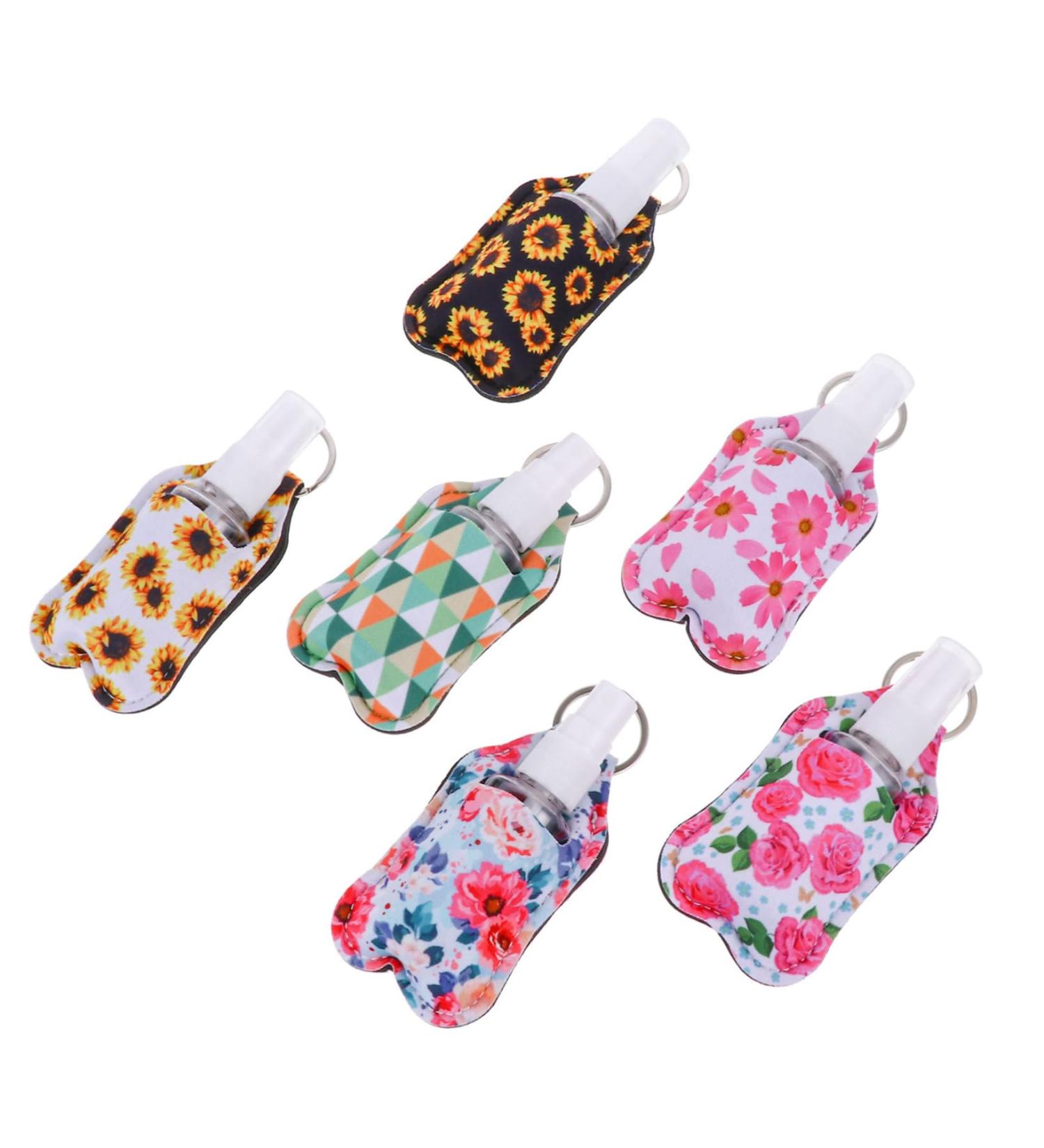 DOITOOL 6 Sets Little Bottle Hand Sleeve Set Container Empty Bottle Travel Bottle Portable with Cover Filling Key Chain - Buy Online on GoSupps.com