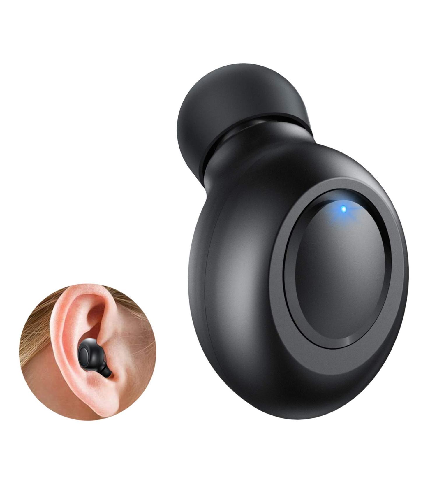 LEZII Single Bluetooth Earbud Mini Wireless Headset with Mic and Magnetic USB Charging - Waterproof Sport Earpiece for Samsung iPhone - Ideal for Car, Business Use - Buy Online on GoSupps.com