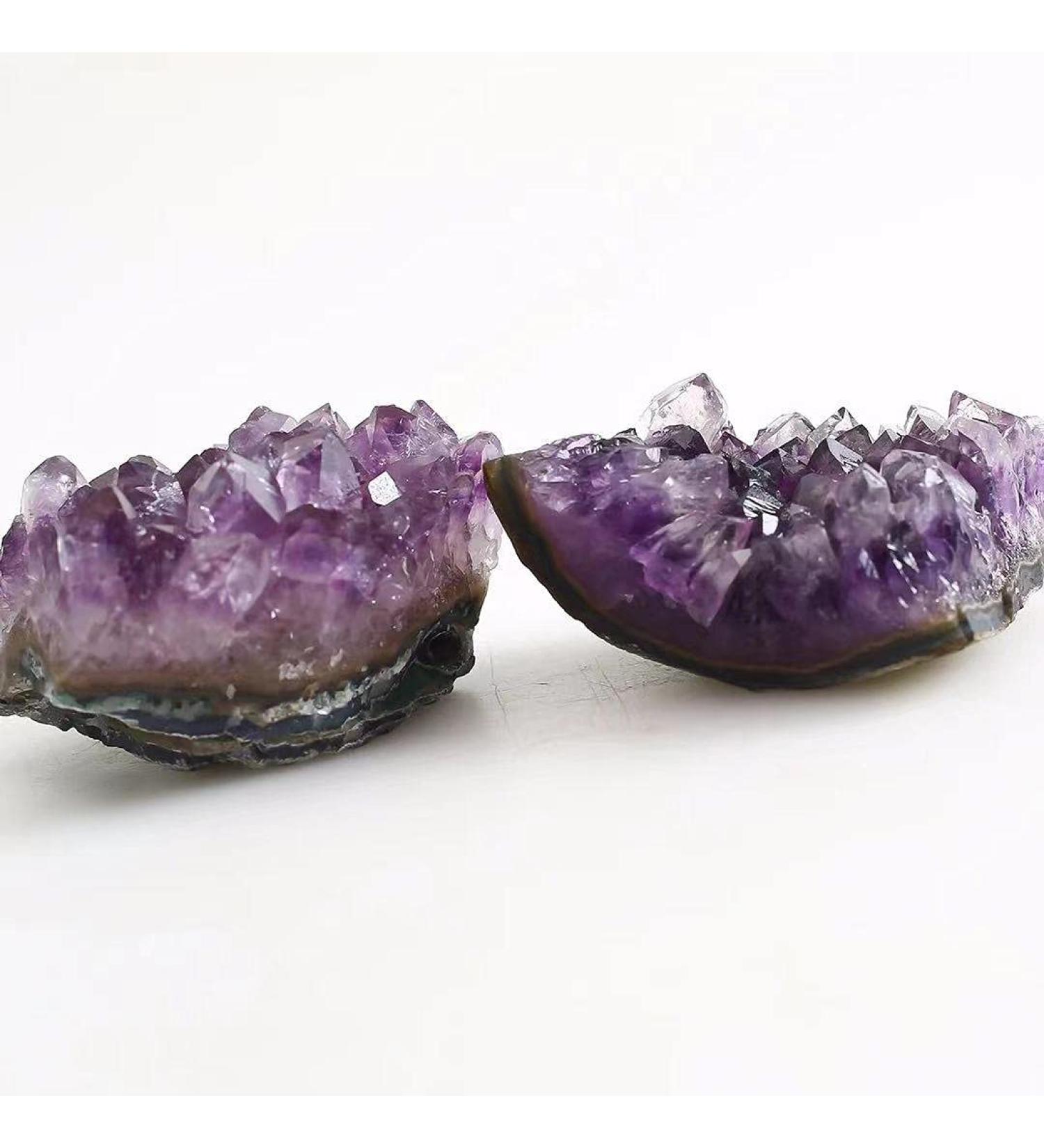 Crystal 1pc 60g-200g Natural Rough Uruguay Amethyst Cluster Raw Geode Crystals Stone HOMEZHOU