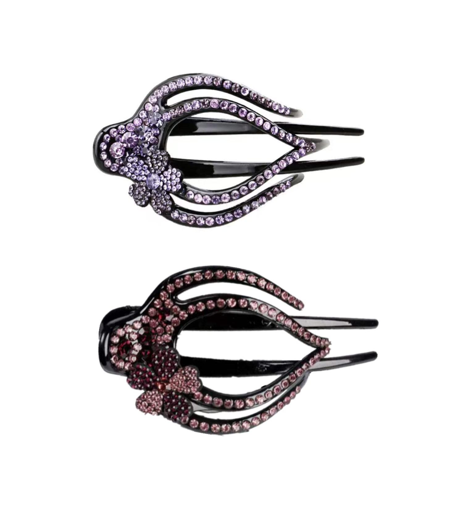 2PCS Diamond Hair Clips - No Crease Large Hairpins for Thick & Fine Hair - Women's Hair Accessories - Buy Online on GoSupps.com