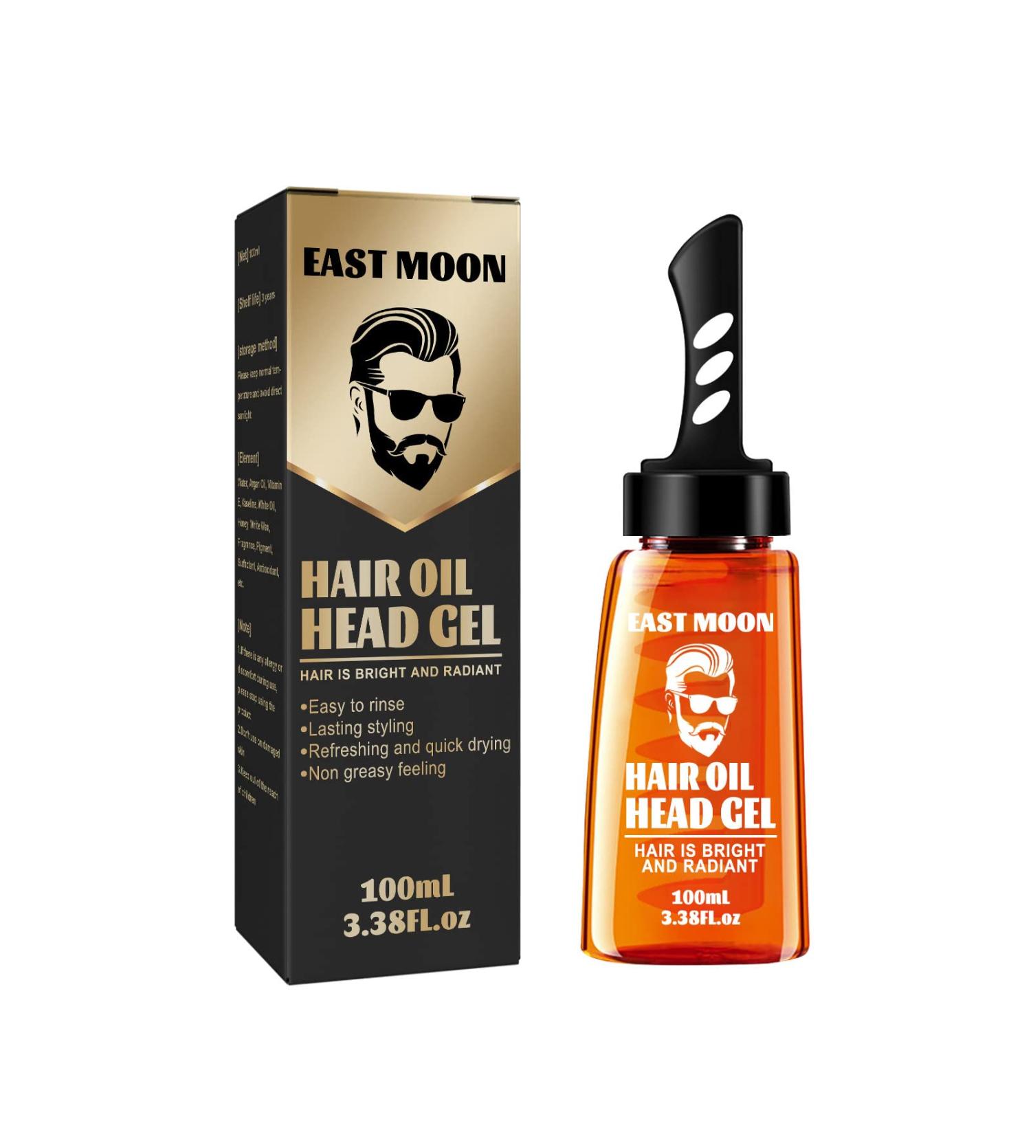 BAInuai 2in1 hair wash gel with comb hair styling gel for men hair wax men hair styling gel for hair modeling and natural hair styling long lasting 100 ml - Buy Online on GoSupps.com