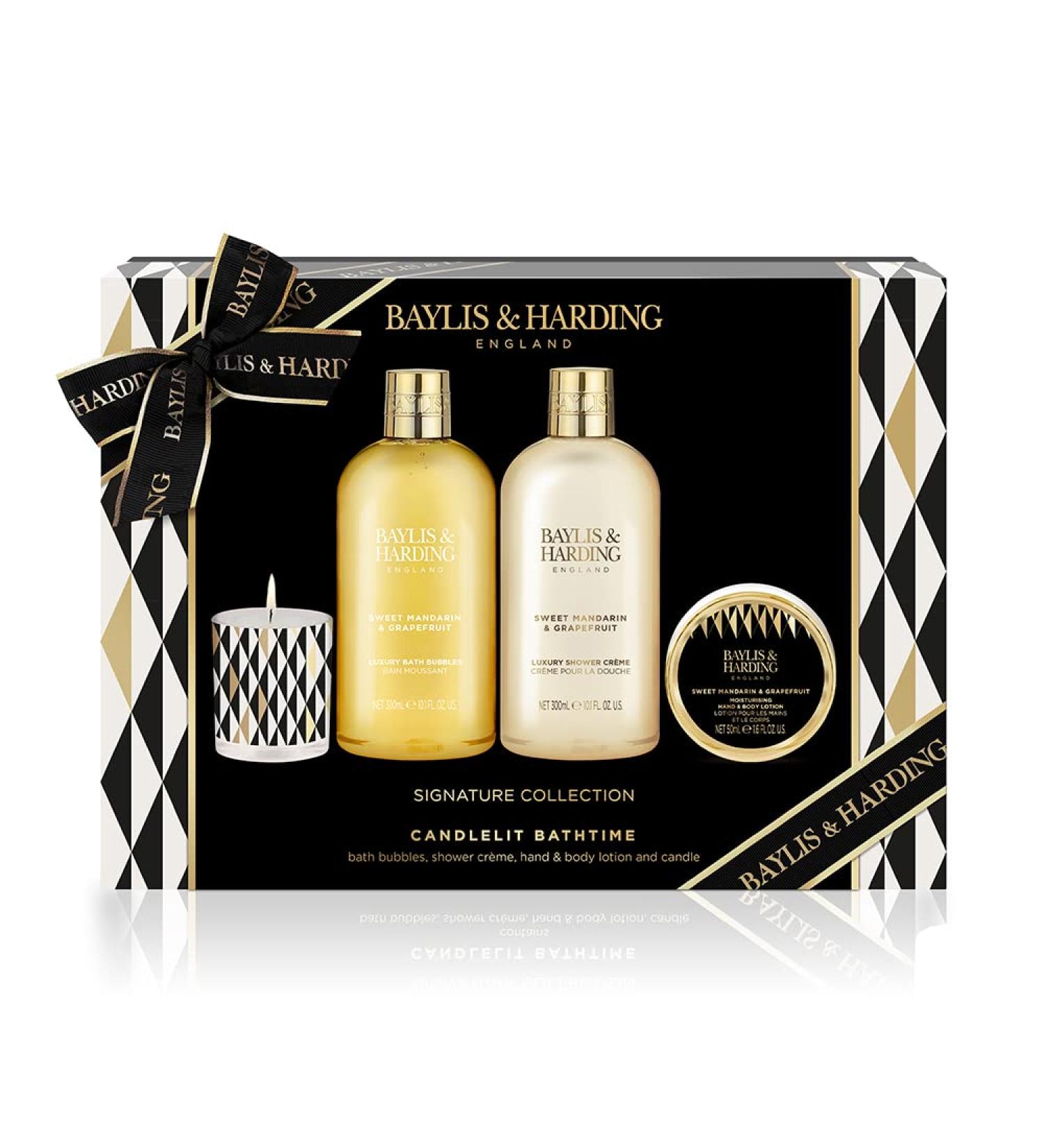Baylis & Harding Sweet Mandarin & Grapefruit Candlelit Bathtime Gift Set - Vegan Friendly - Buy Online on GoSupps.com