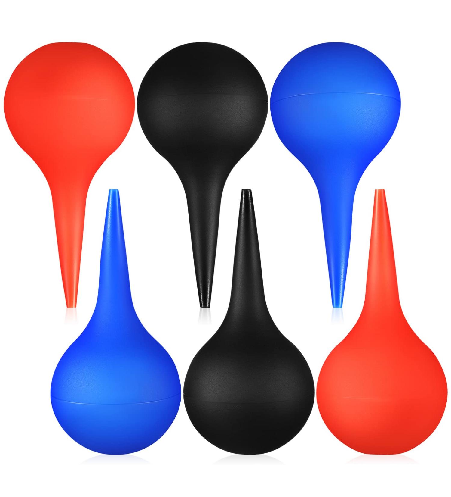 Healvian Rubber Ear Syringe 6-Pack - Soft Hand Washing Bulb 60ml for Kids, Adults, Pets - Laboratory Tool - Buy Online on GoSupps.com