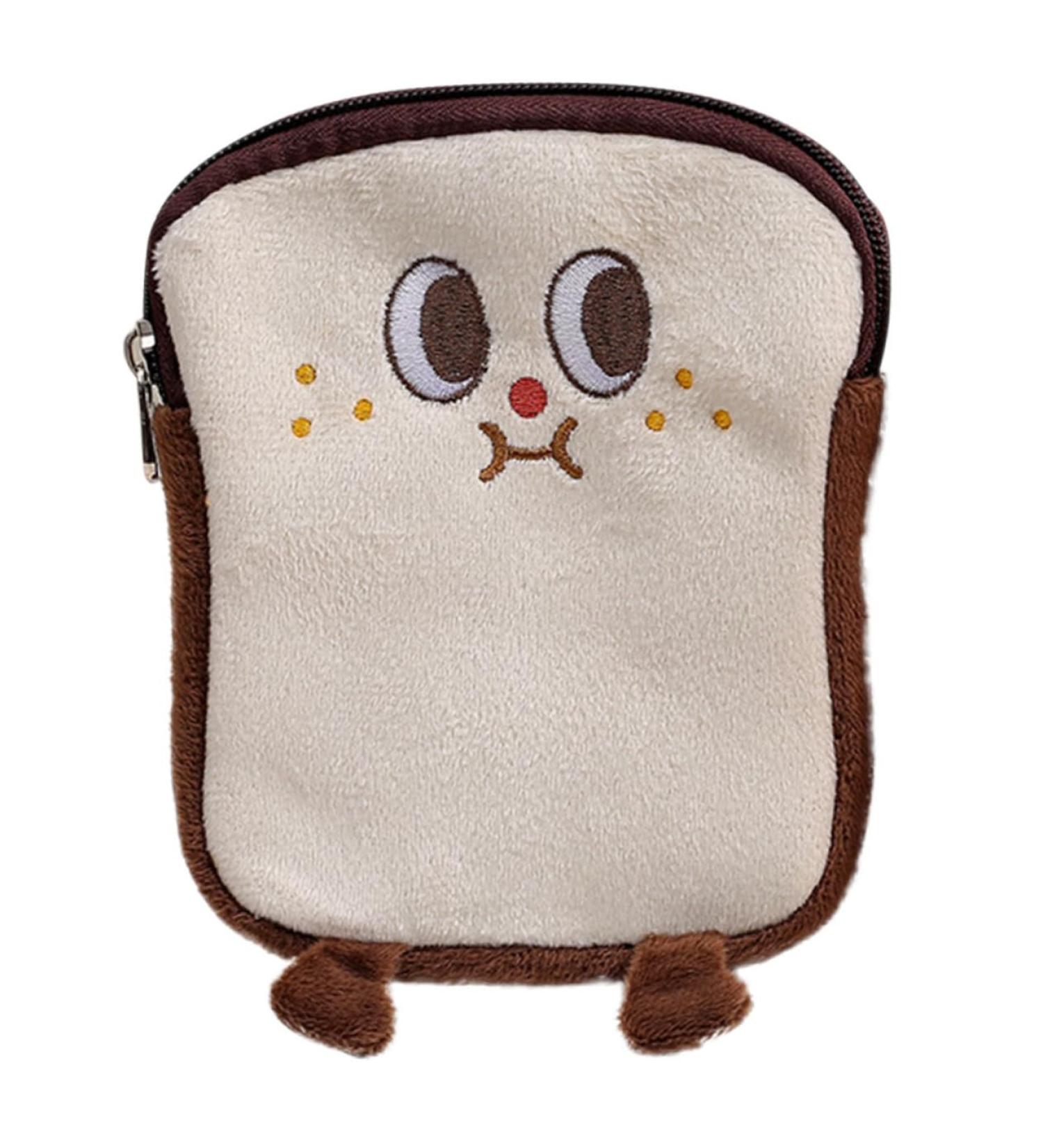 Lurrose Aunt's Towel Storage Bag | Plush Purse for Feminine Hygiene Products | Period Bag with Zipper Closure | Cute and Convenient Storage Solution 15.4X12.2CM - Buy Online on GoSupps.com