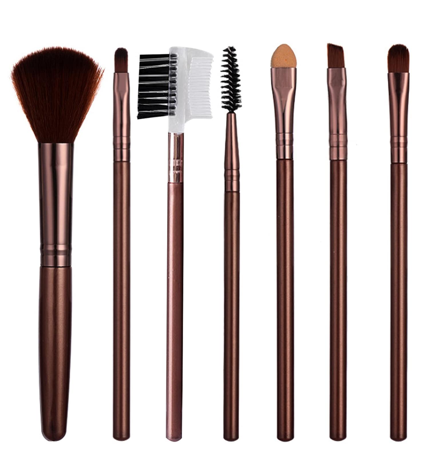 TouGod 7pcs Professional Makeup Brushes Set | Eyeshadow Eyeliner & Liquid Brushes | Best International Shipping - Buy Online on GoSupps.com