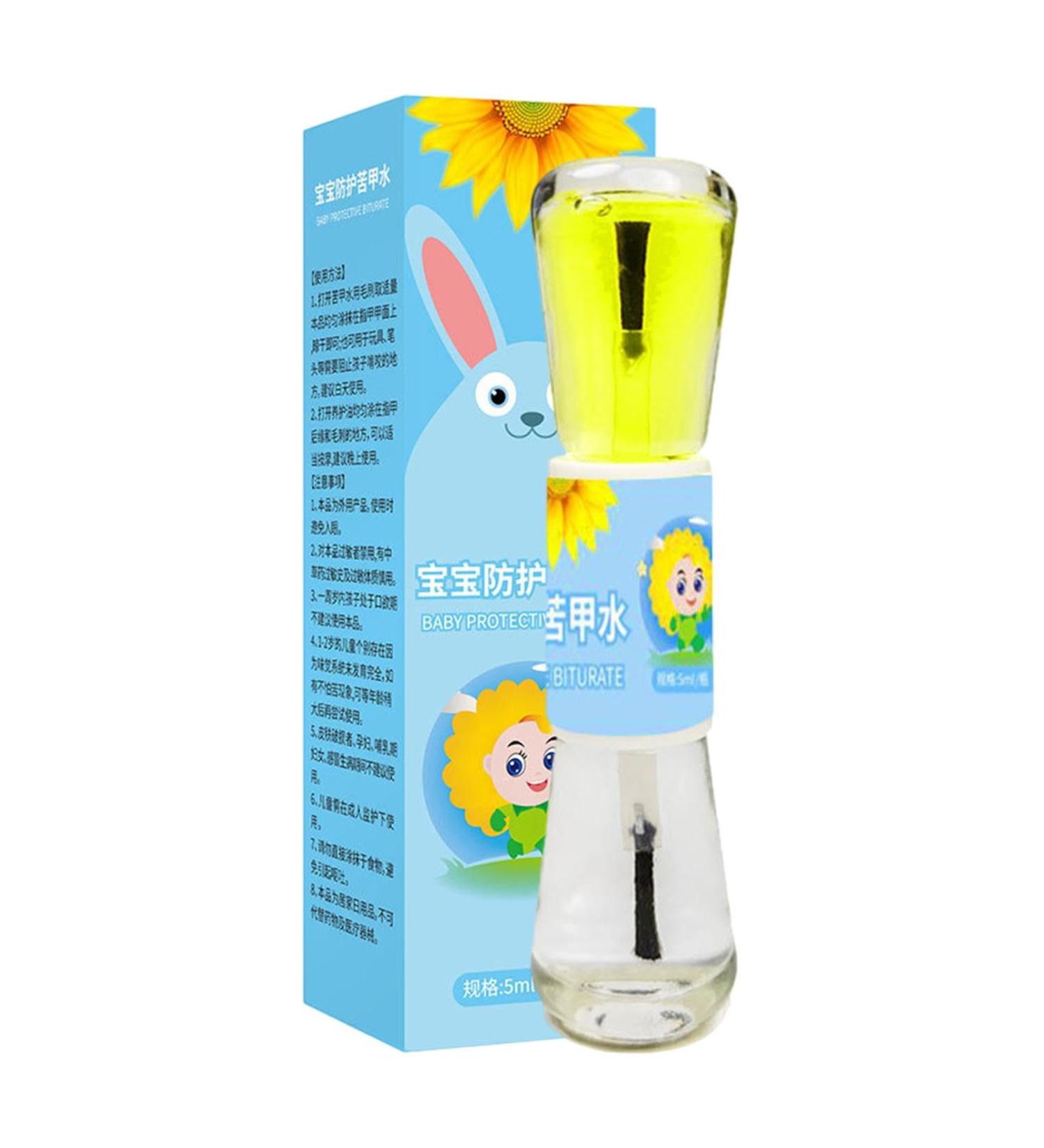 Thumb Sucking Nail Polish | Anti Nail Biting Nail Oil | Safe & Bitter Taste Nail Biting Prevention Nail Biter Stopper No Bite Nail Polish Stop Biting Nails for Kids - Buy Online on GoSupps.com