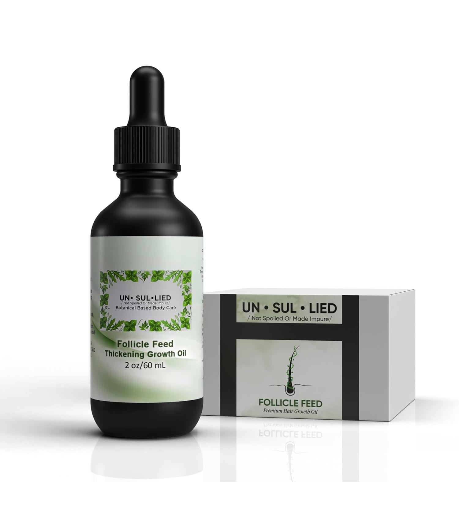 UNSULLIED Follicle stimulating Hair growth serum Natural thickening DHT blocking, stimulating hair oil women and men for hair loss with Pumpkin - 2 Oz - Buy Online on GoSupps.com