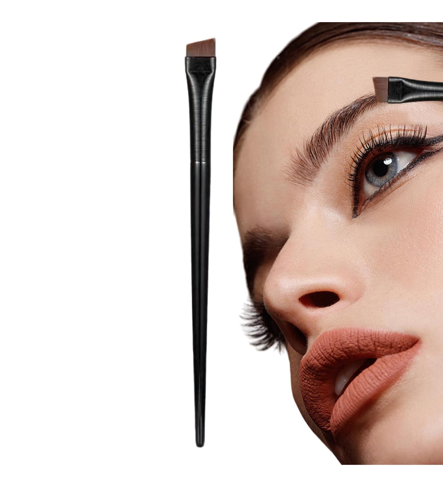 Bitong Brow Brush Thin Eyeliner Brush Flat Eyeliner Brushes for Precision Makeup Application Fine Angled Ultra Thin Slanted Flat Angle - Buy Online on GoSupps.com