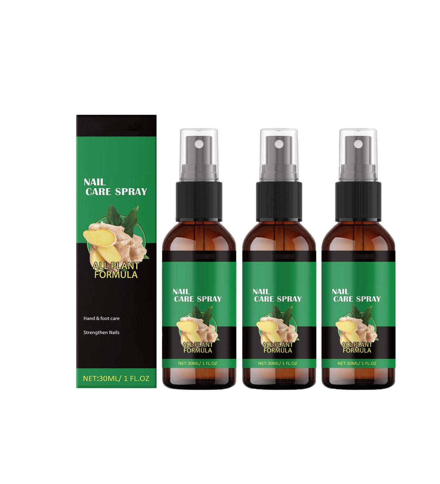 Lot de 3 sprays Ginger Foot - S rum cuticle pour ongles - R paration des ongles au gingembre - Soin des ongles au gingembre - Huile de soin des cuticules - 30 ml - Buy Online on GoSupps.com
