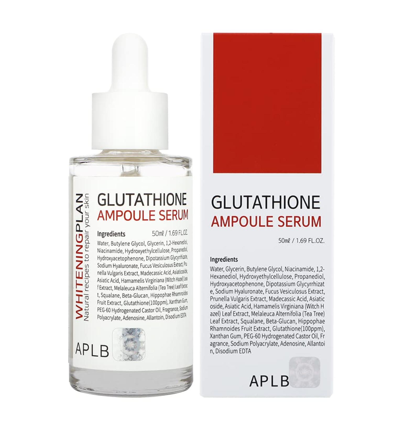 APLB Glutathione Ampoule Serum 1.69 FL.OZ - Korean Skin Care for Balanced Skin Tone, Elasticity, and Moisturization - Buy Online on GoSupps.com