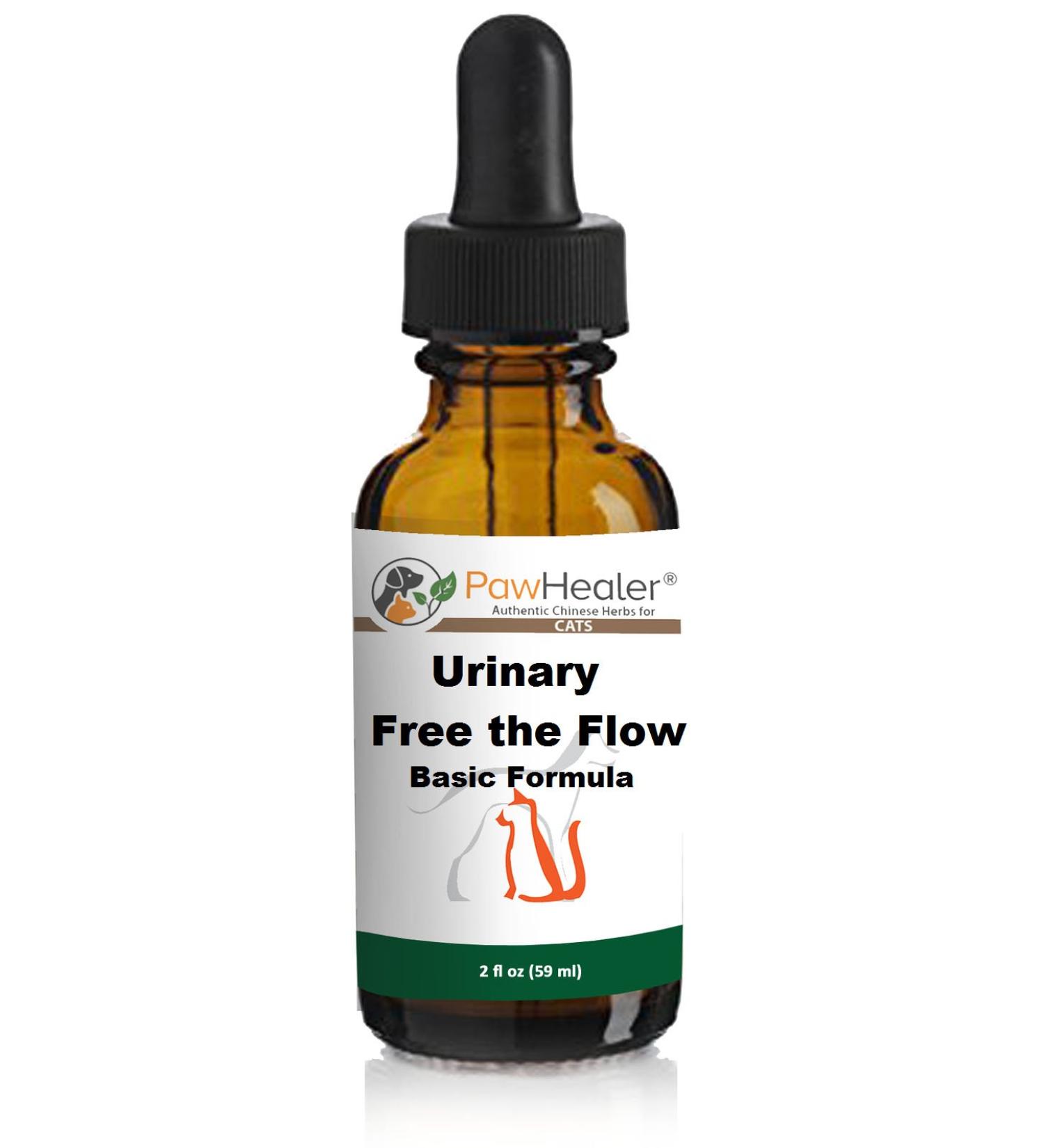 PawHealer Urinary Free Flow Basic Formula for Cats - 2 fl oz - Herbal Liquid Herbs for Bladder Stones/Crystals - Buy More Save More - Buy Online on GoSupps.com