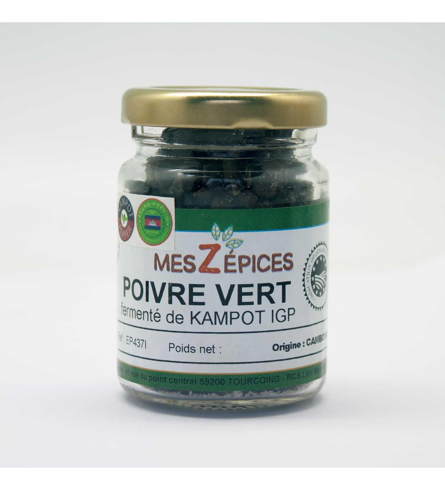 Poivre vert ferment de Kampot IGP - Verrine 80 g 80 g (Lot de 1)
