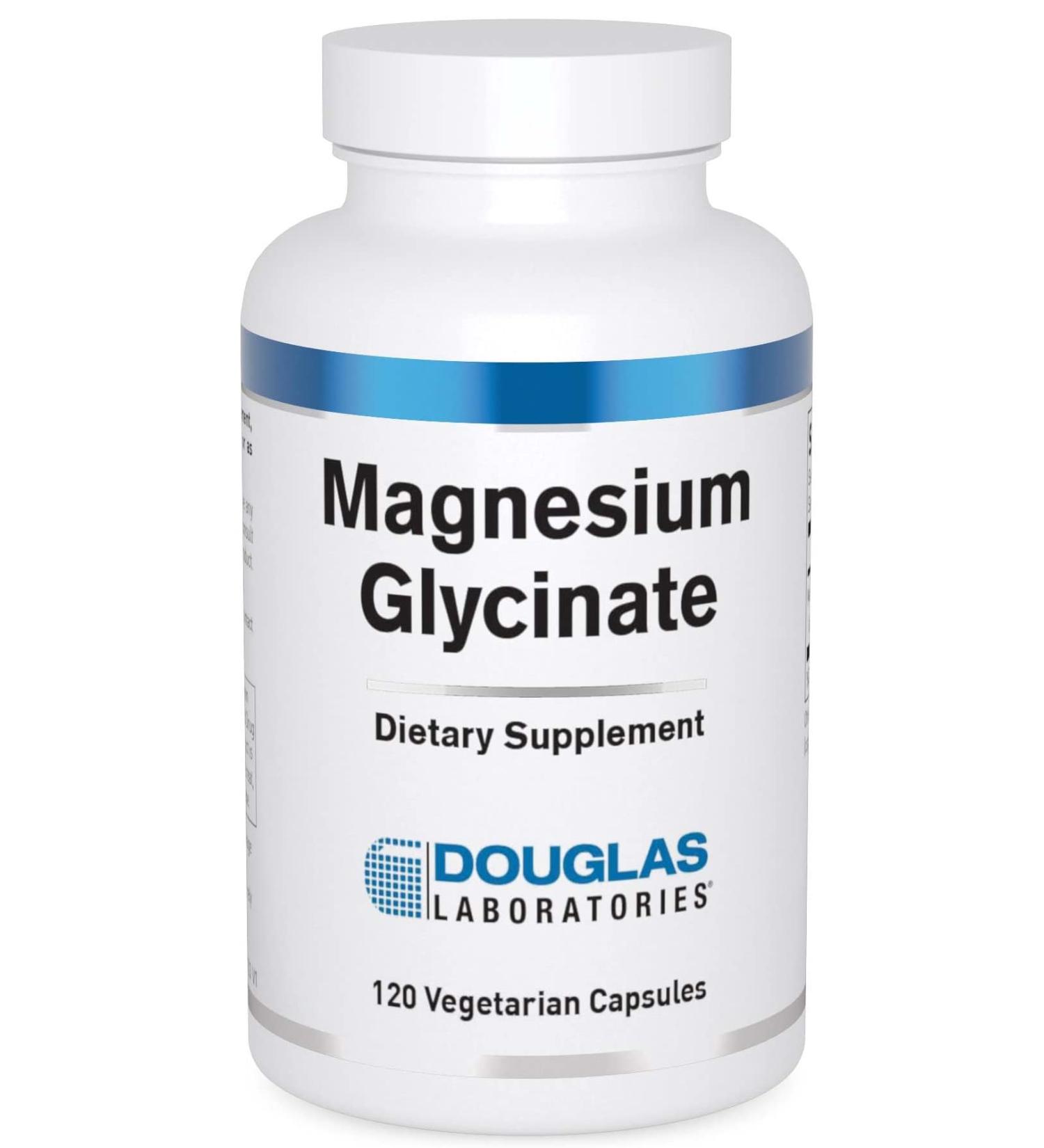 Douglas Labs Magnesium Glycinate 120 Capsules - Supports Heart Health & Bone Formation - Buy Online on GoSupps.com