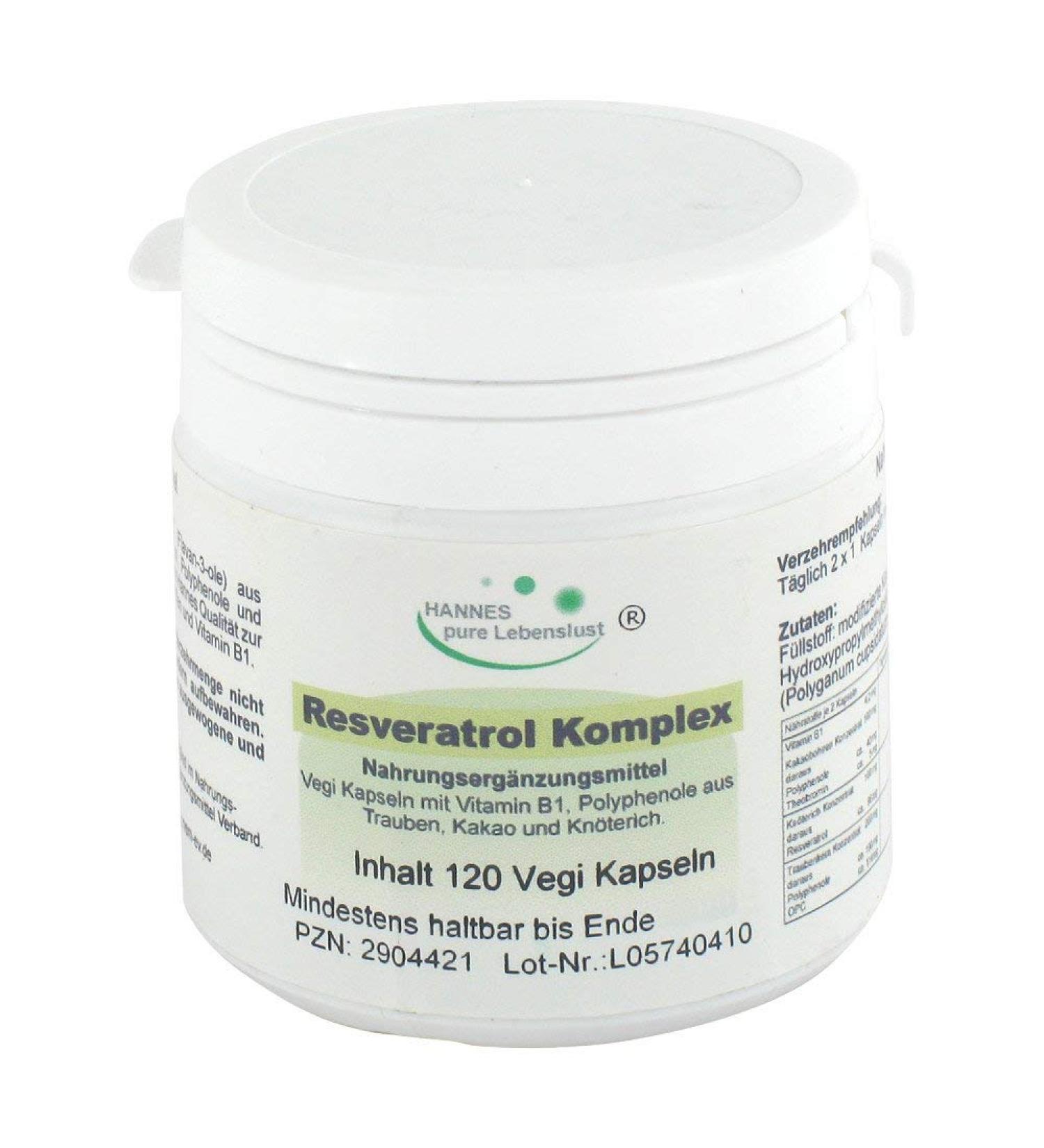 Resveratrol complex vegi capsules 120 hours
