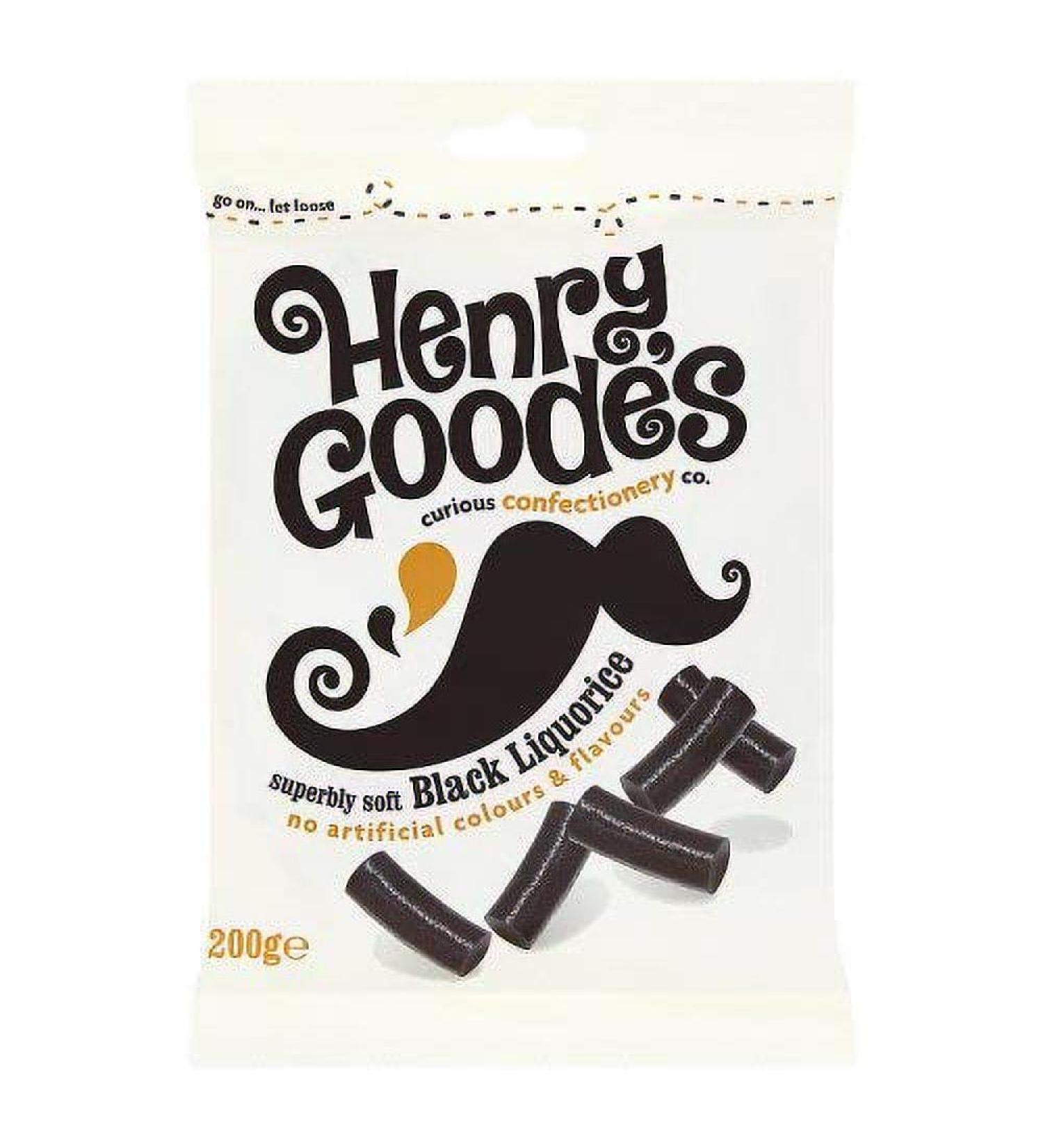 Henry Goodes | Soft Eating Liquorice | 200 g (Pack of 9) Raspberry Liquorice Fruity Aniseed 200 g (Pack of 9)